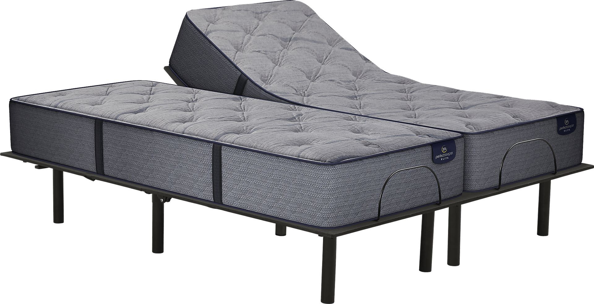 Serta Perfect Sleeper Lynwood Heights Split King Mattress with RTG Sleep 2000 Adjustable Base - Image 1