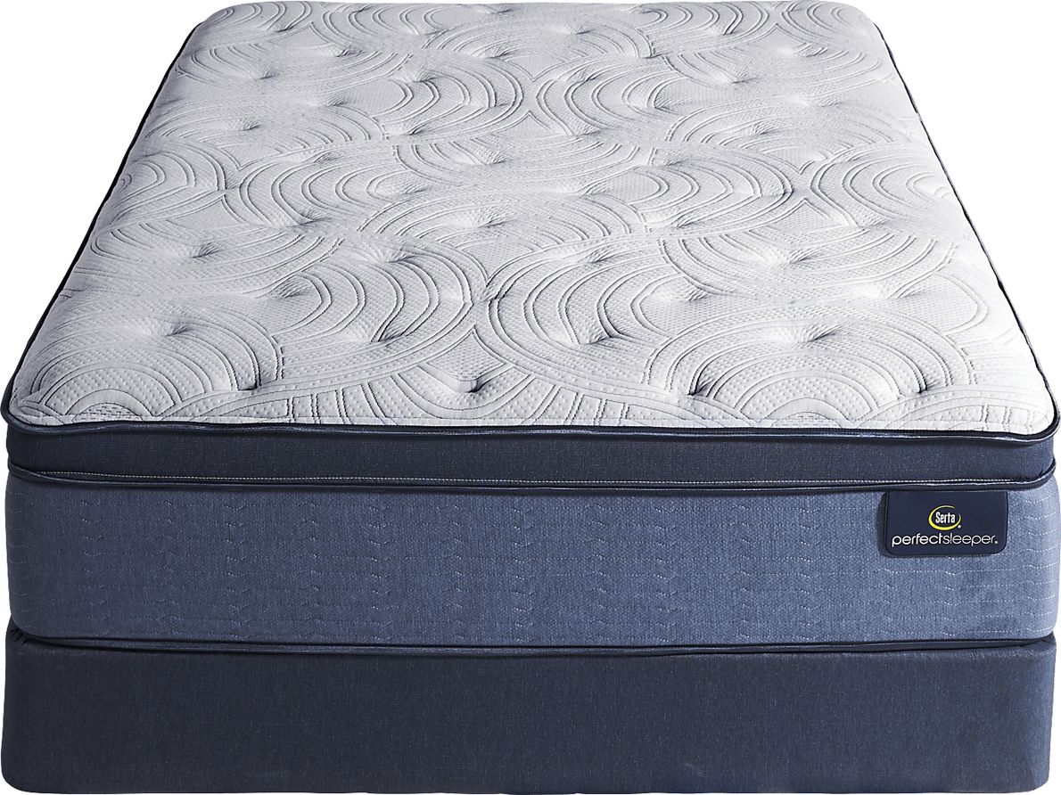 Serta Perfect Sleeper Mila Low Profile Queen Mattress Set Rooms To Go