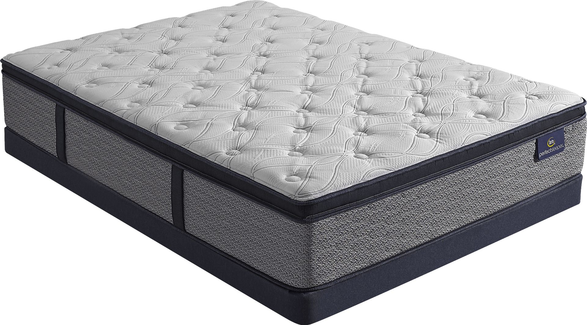Serta Perfect Sleeper Pacific Dune Low Profile Queen Mattress Set - Image 1