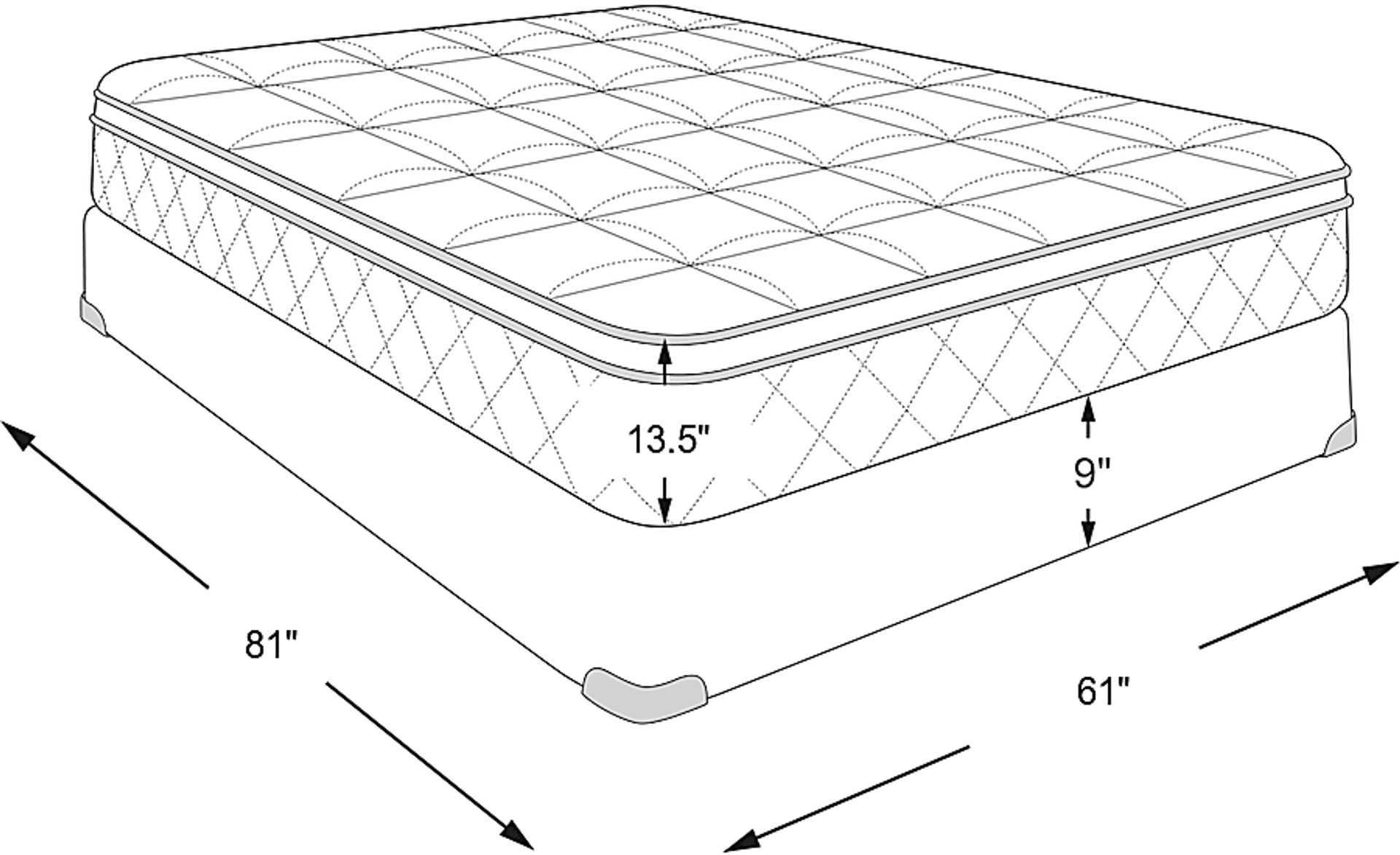 Dimension Image. Please refer to the Dimension Tab on this page for dimension details.