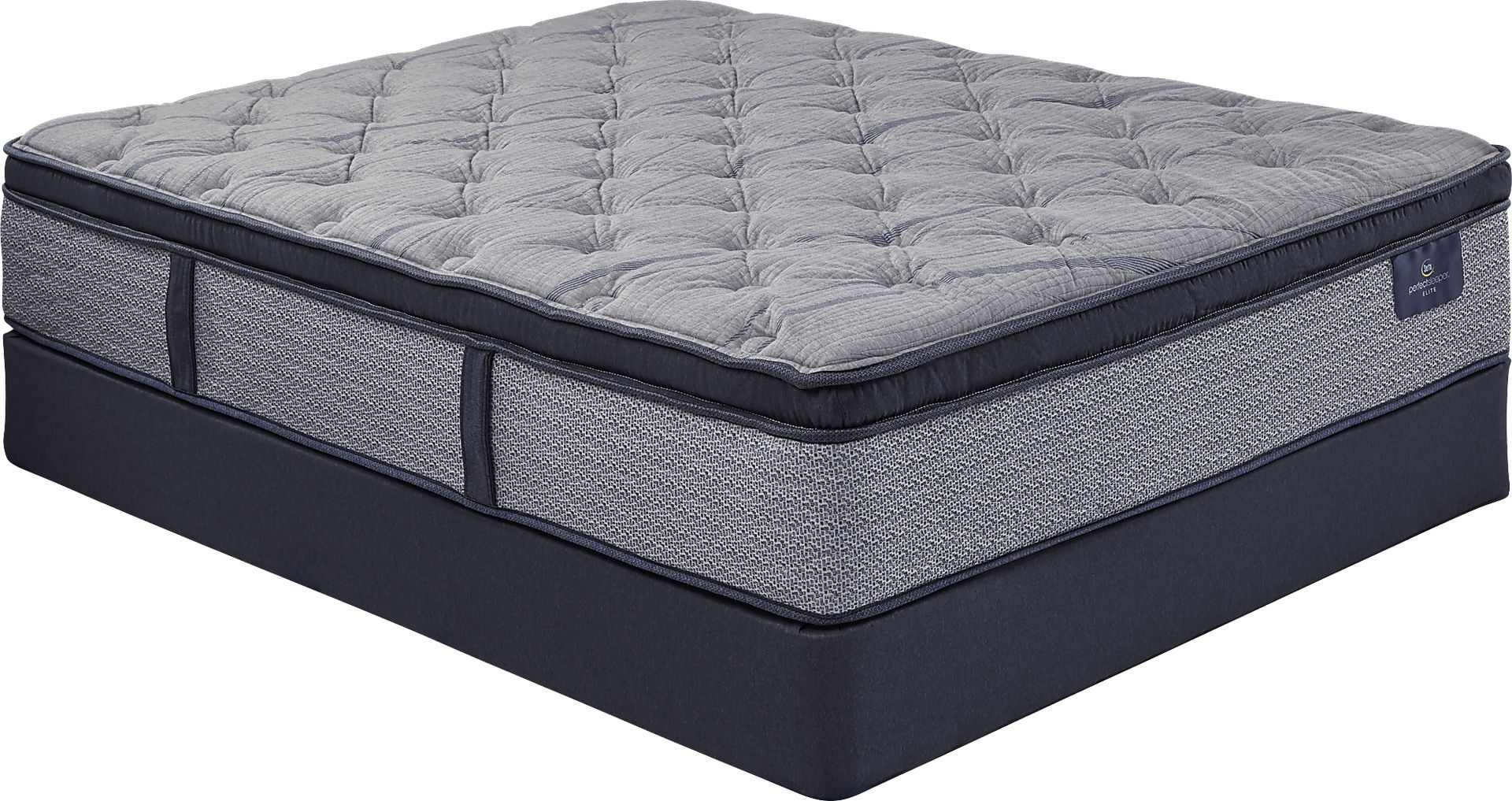Serta Perfect Sleeper Pine Meadow Low Profile Queen Mattress Set - Image 1