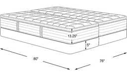 Serta Perfect Sleeper Pine Meadow Low Profile Split King Mattress Set - Thumbnail - Image 2