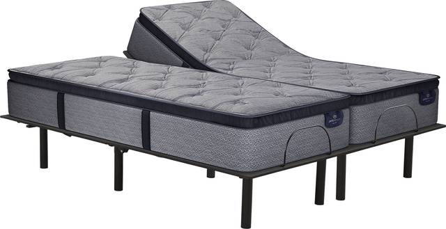 Serta Perfect Sleeper Pine Meadow Split King Mattress with RTG Sleep 2000 Adjustable Base - Thumbnail - Image 1