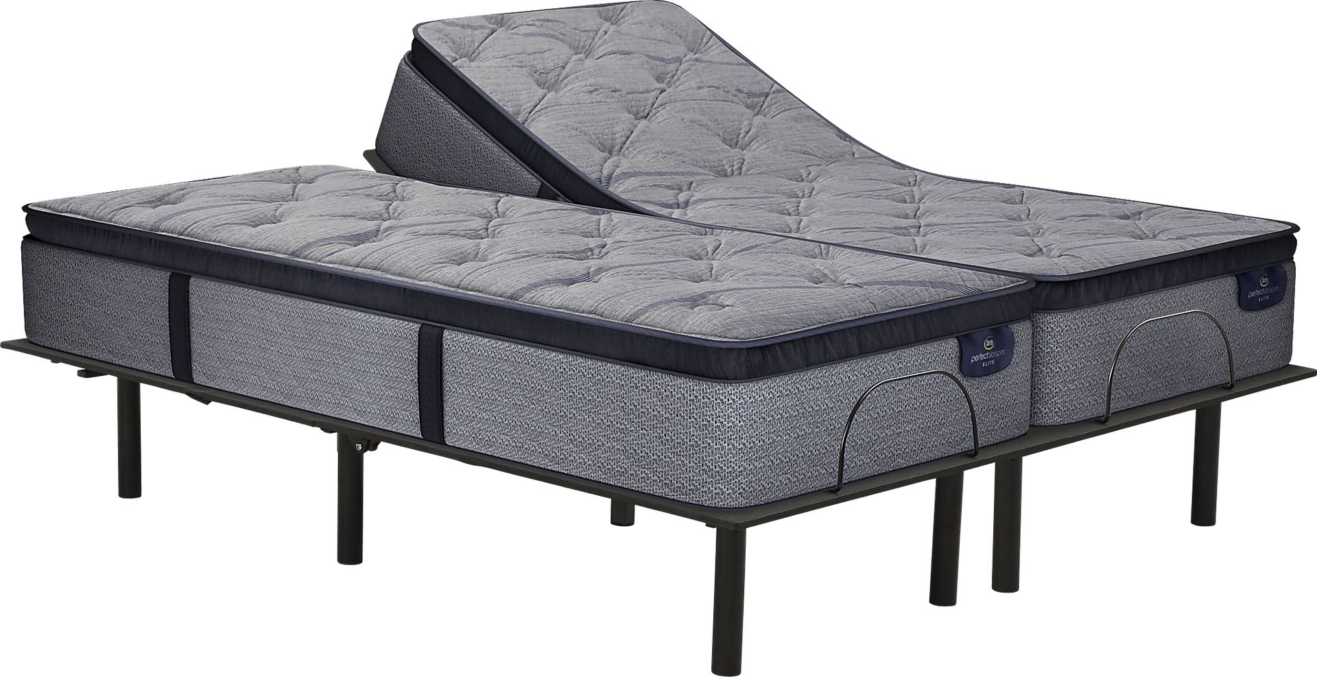 Serta Perfect Sleeper Pine Meadow Split King Mattress with RTG Sleep 2000 Adjustable Base - Image 1