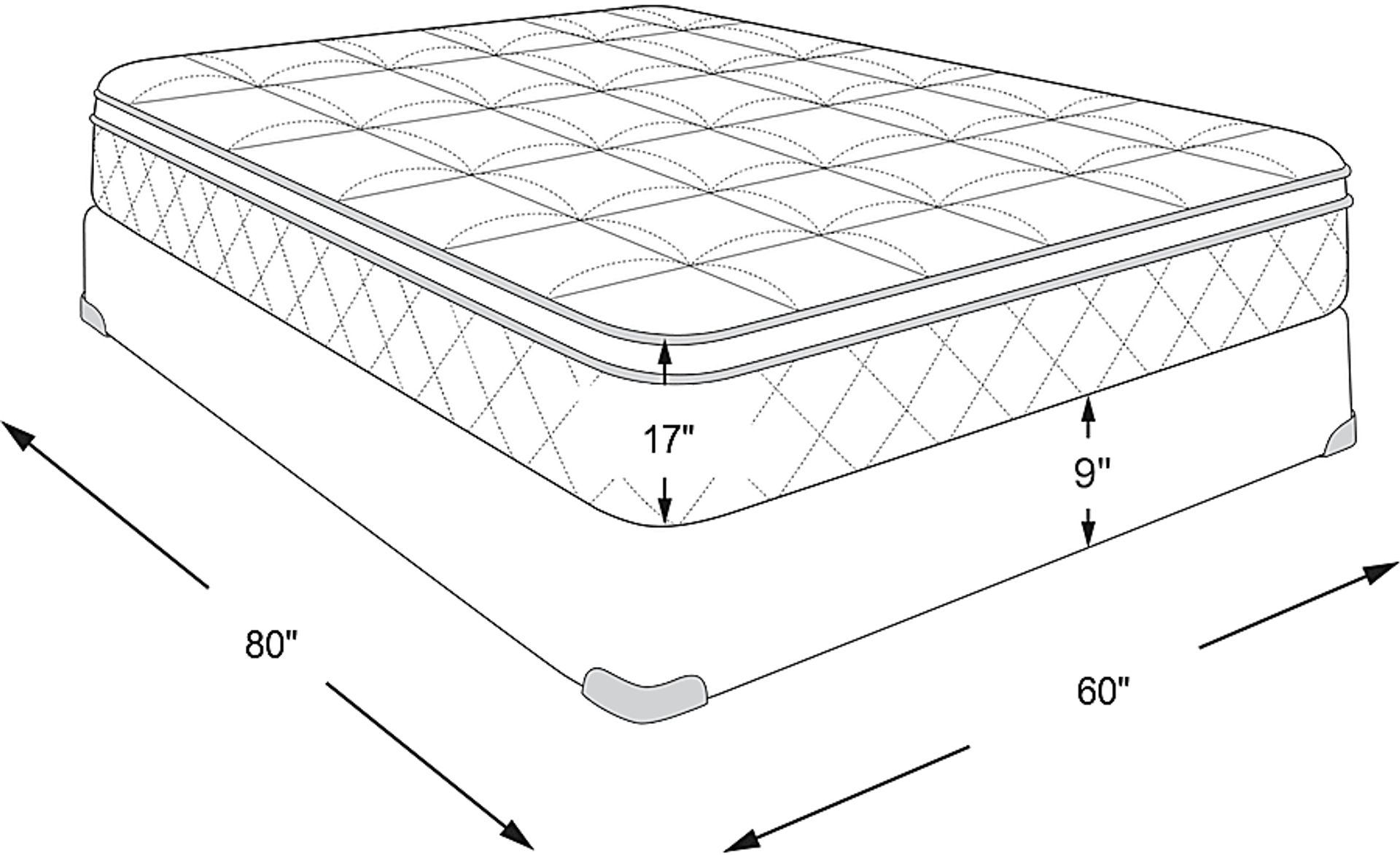 Dimension Image. Please refer to the Dimension Tab on this page for dimension details.