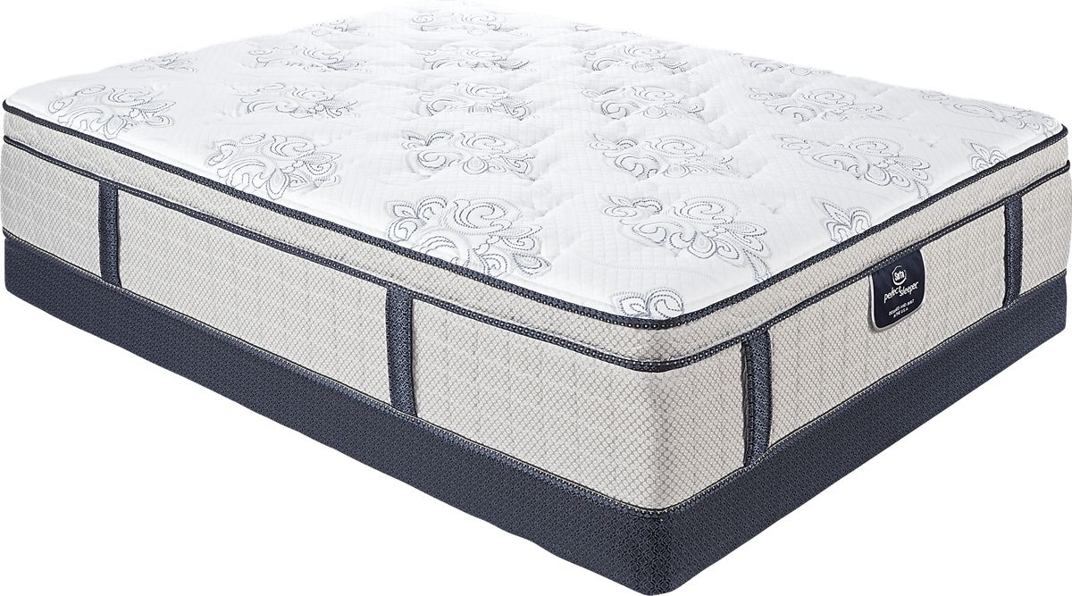 Serta Perfect Sleeper Secluded Oaks Low Profile Queen Mattress Set Rooms to Go