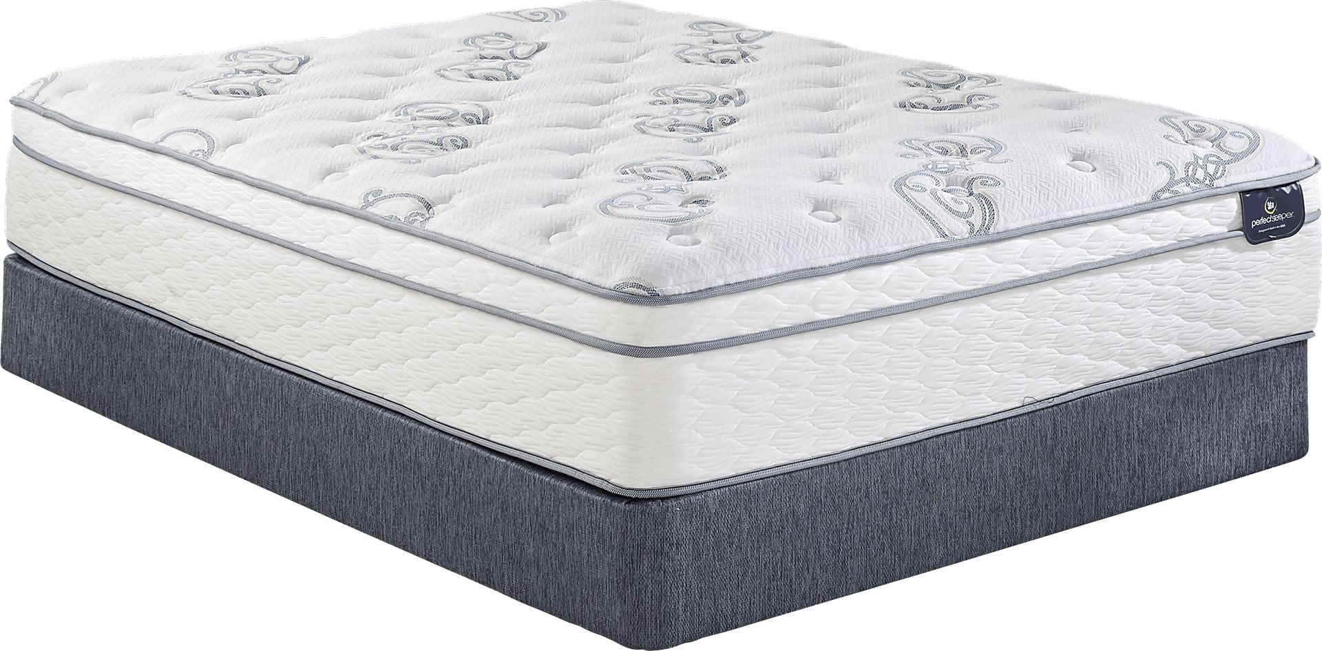 Serta Perfect Sleeper Select Clarendon Ridge Low Profile Queen Mattress Set - Image 1