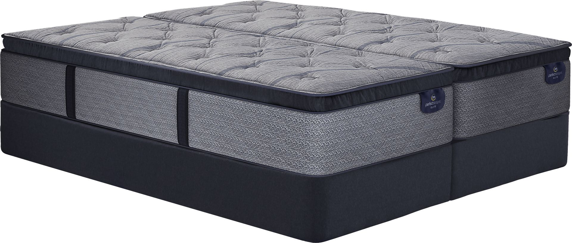 Serta Perfect Sleeper Vernon Hills Low Profile Split King Mattress Set - Image 1