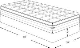 Serta Sertapedic Mockingbird Twin Mattress Set - Thumbnail - Image 2