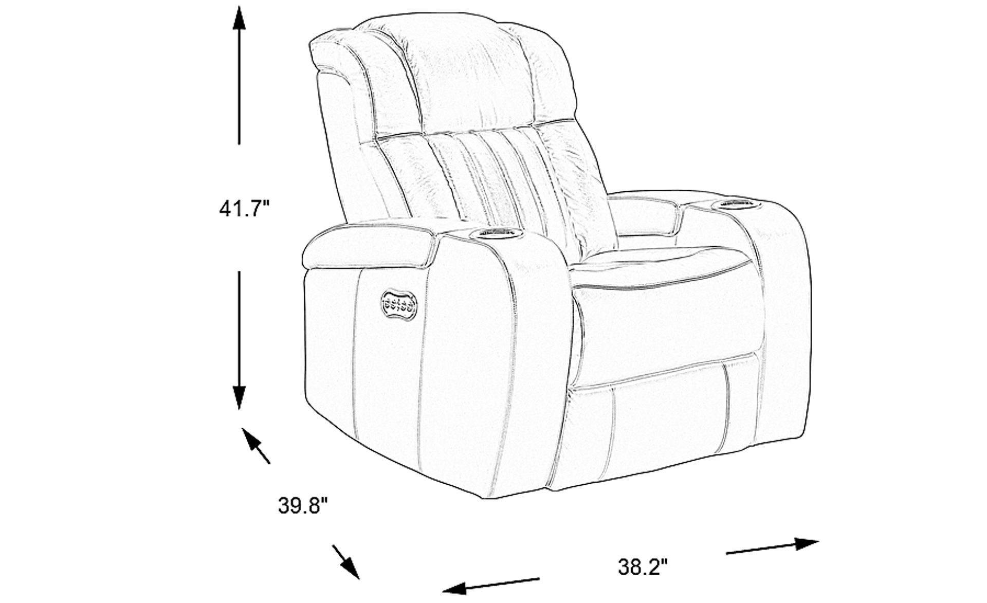Dimension Image. Please refer to the Dimension Tab on this page for dimension details.