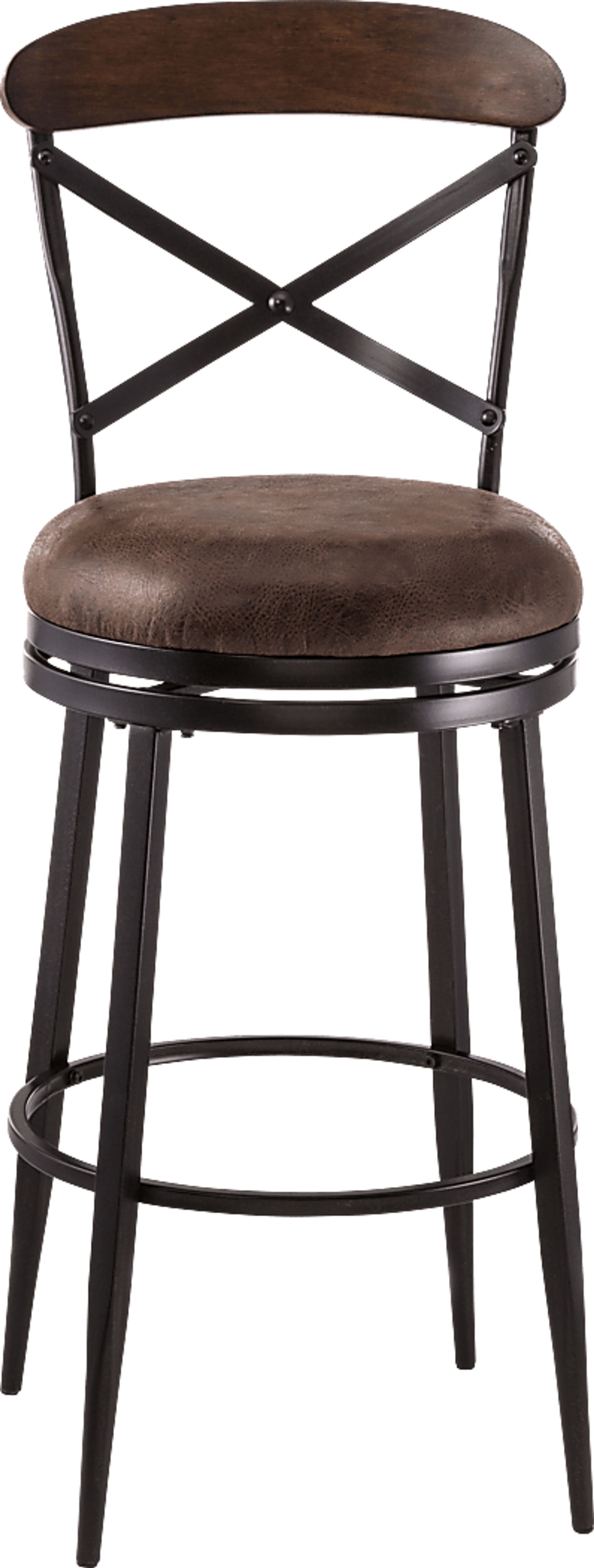 Sesmas Black Swivel Counter Height Stool - Image 1