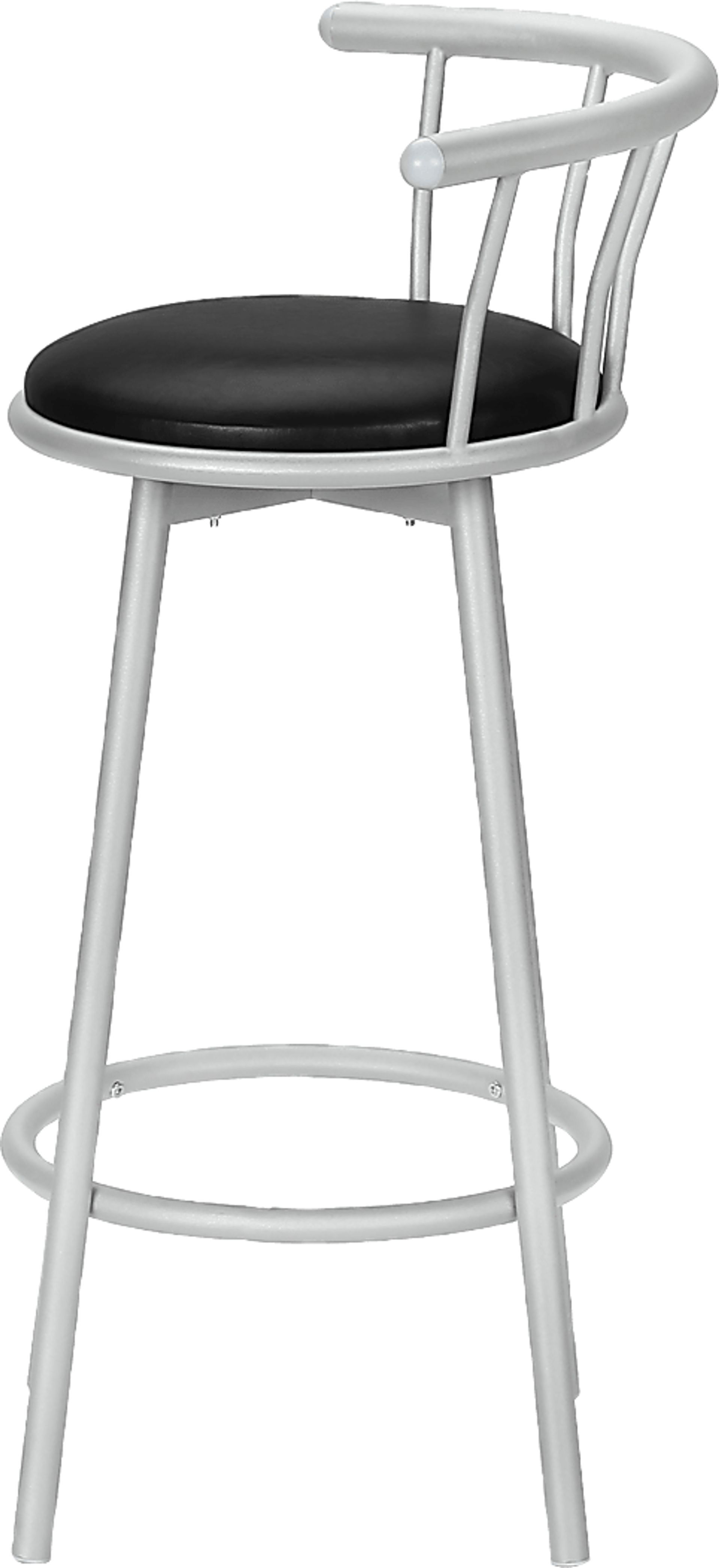 Sesslie Black Swivel Barstool, Set of 2 - Image 10