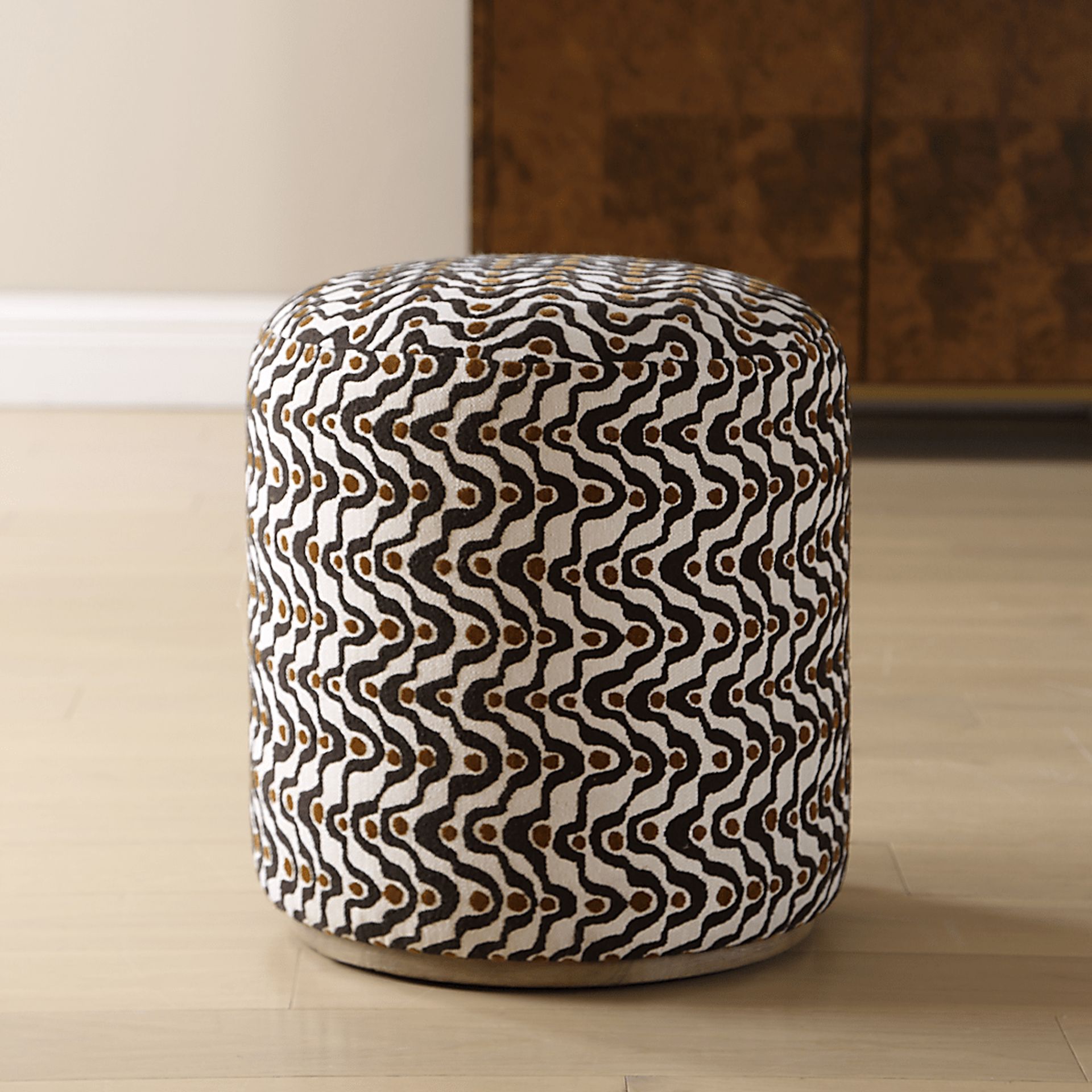 Setash Brown Ottoman - Image 2