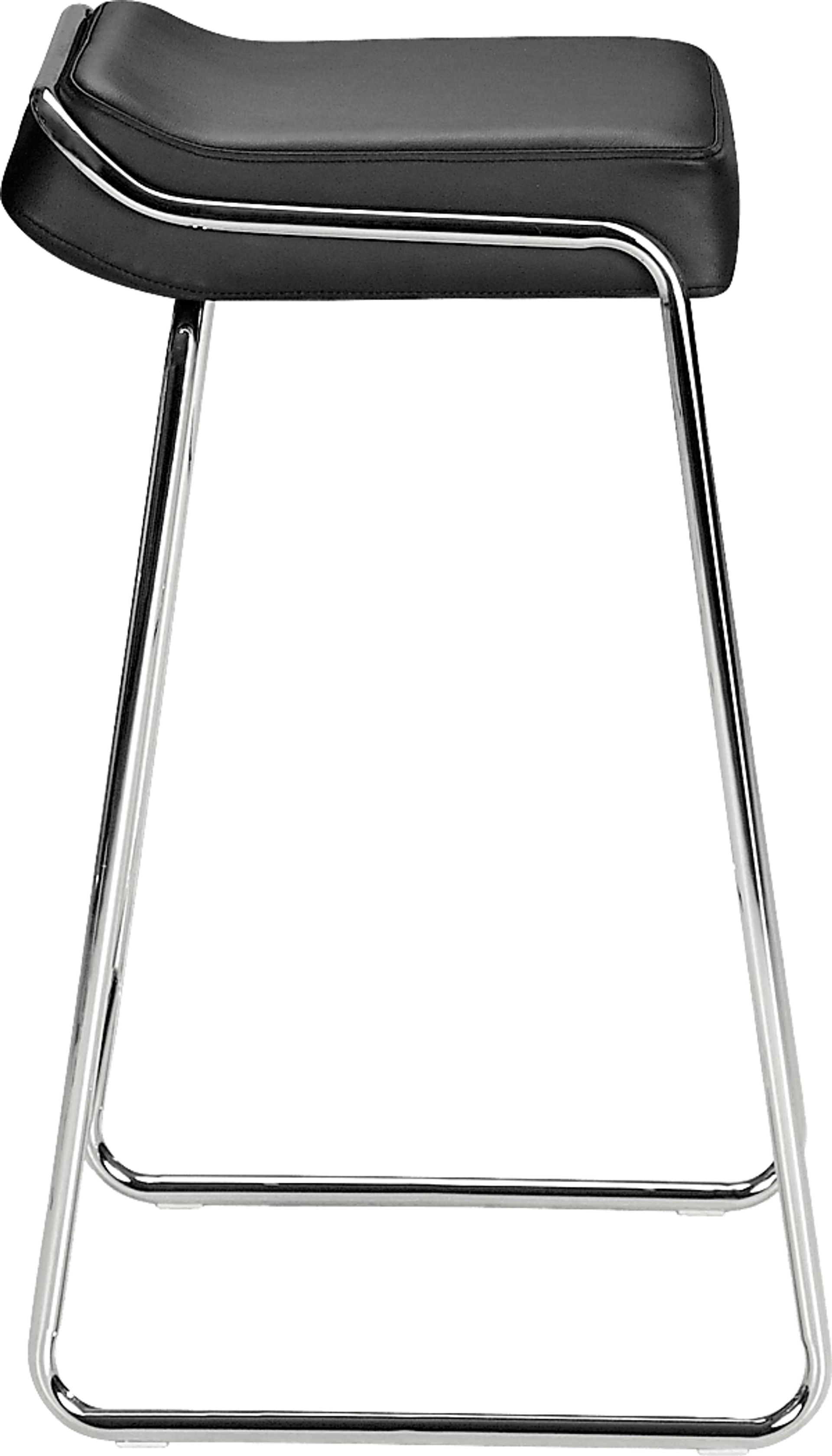Setera Black Bar Stool, Set of 2 - Image 3