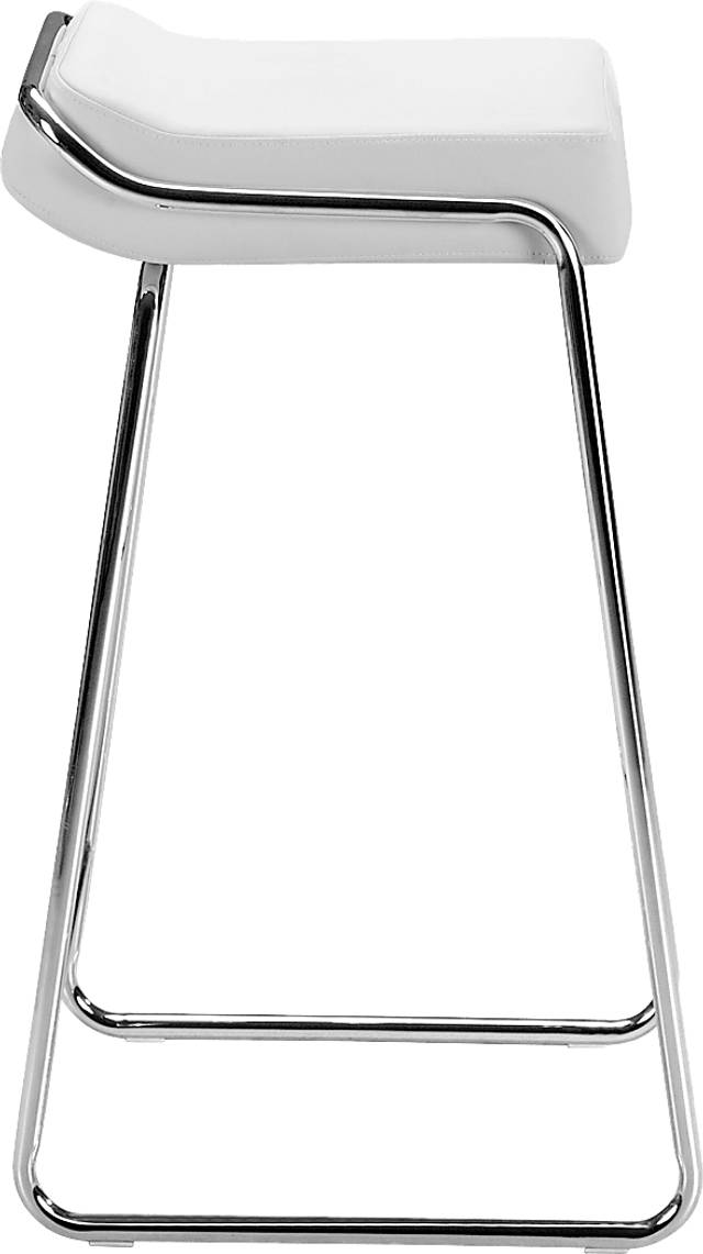Setera White Bar Stool, Set of 2 - Thumbnail - Image 3