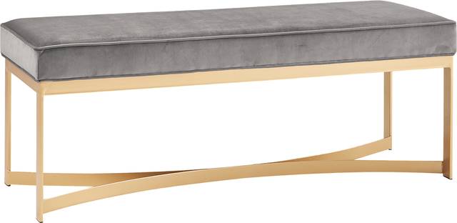 Sewall Gray Accent Bench - Thumbnail - Image 3