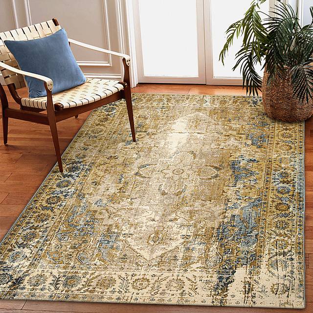 Seward Blue 7'10 x 9'10 Indoor/Outdoor Rug - Thumbnail - Image 2