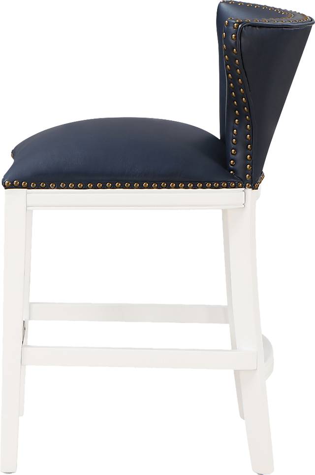Seyres Dark Blue Counter Height Stool - Thumbnail - Image 5