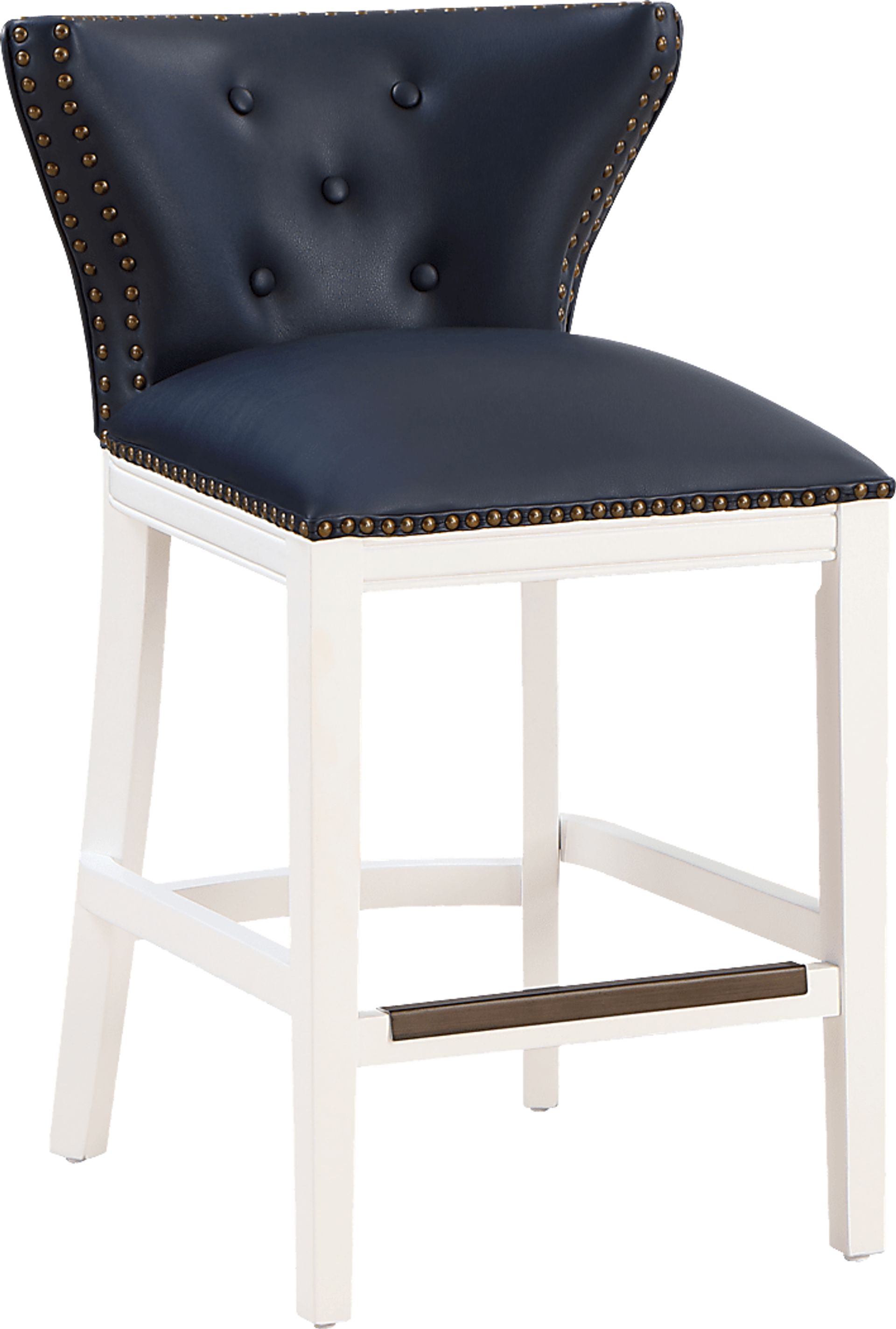 Seyres Dark Blue Counter Height Stool - Image 1
