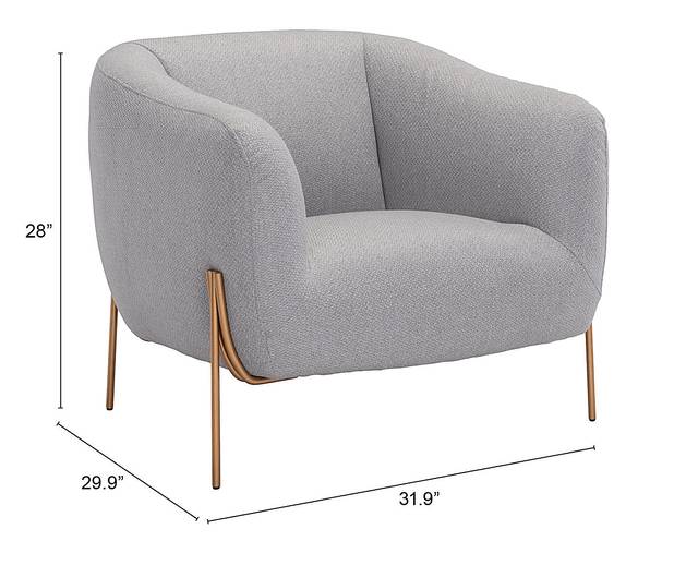 Shabay Gray Accent Chair - Thumbnail - Image 5
