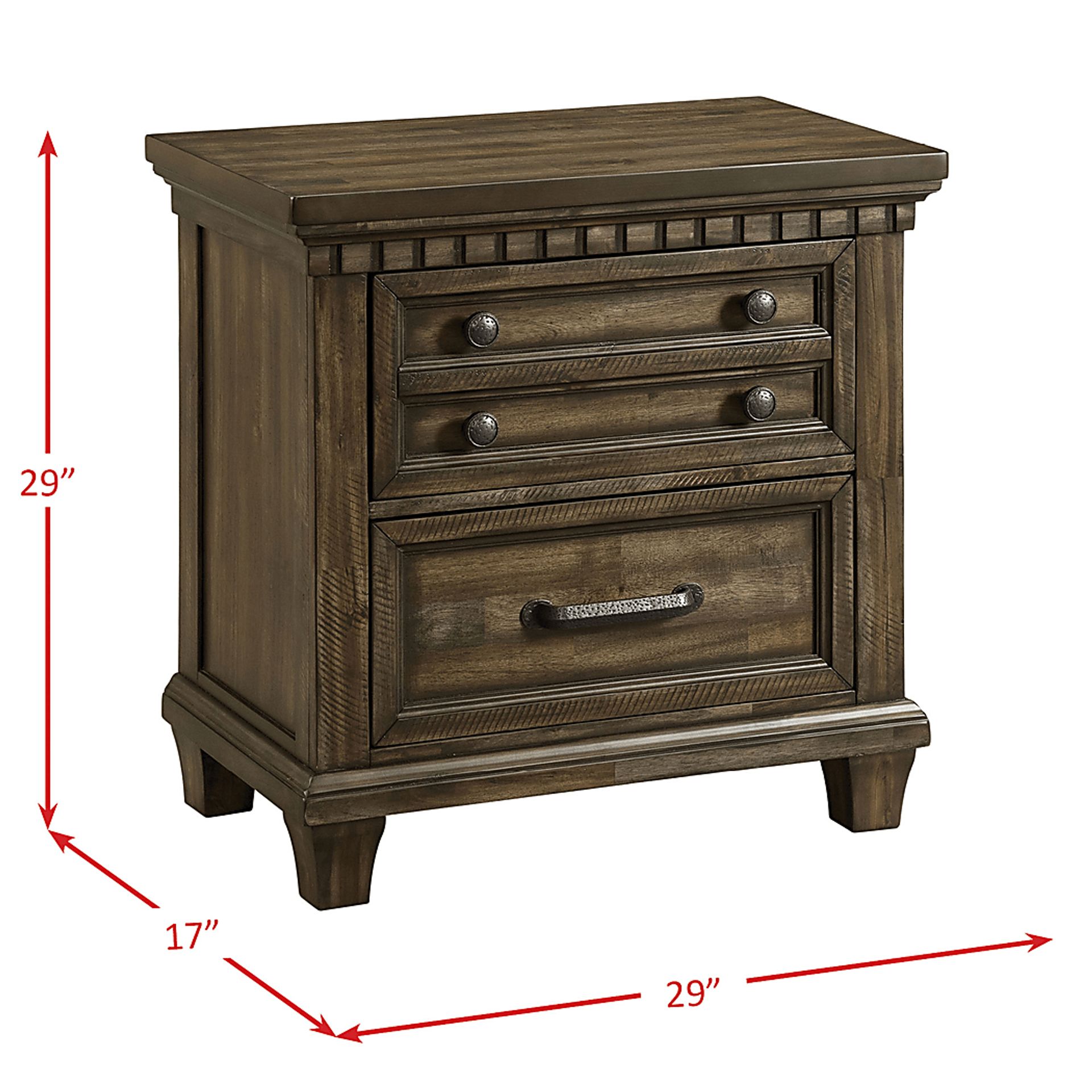 Shadearts Walnut Nightstand - Image 3