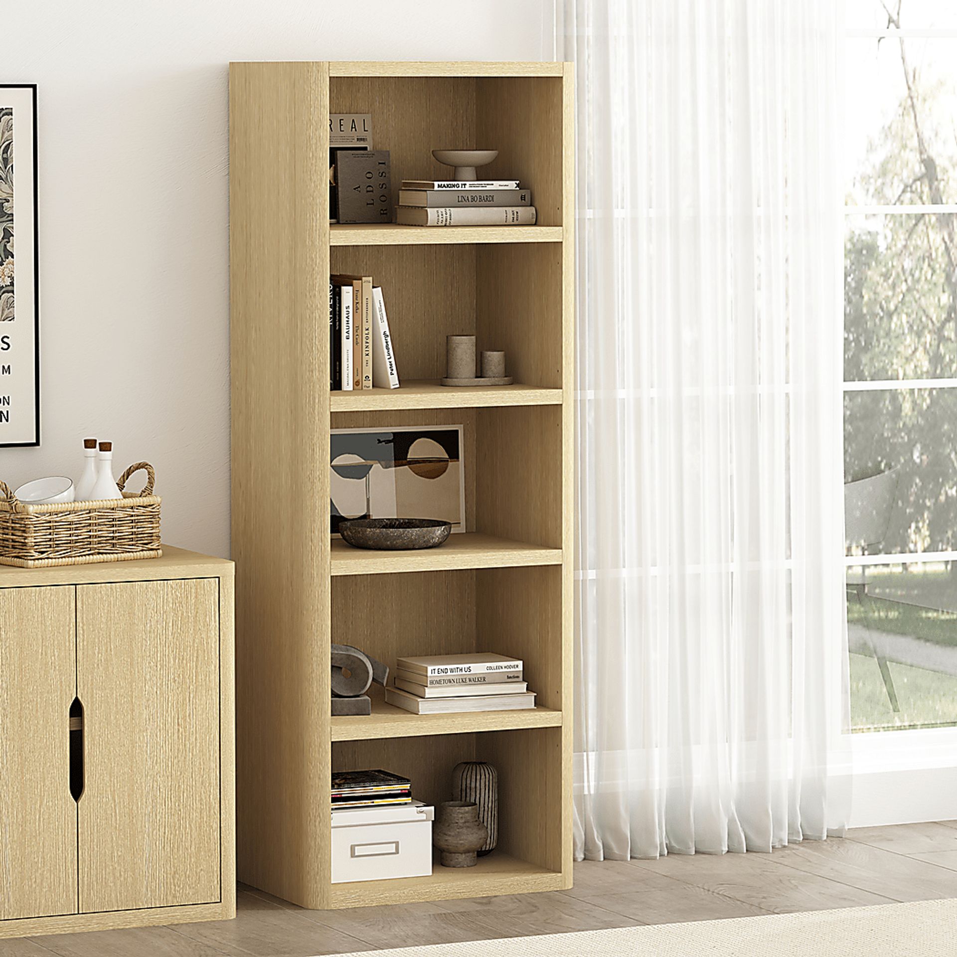 Shadebooks I Natural Bookcase - Image 2