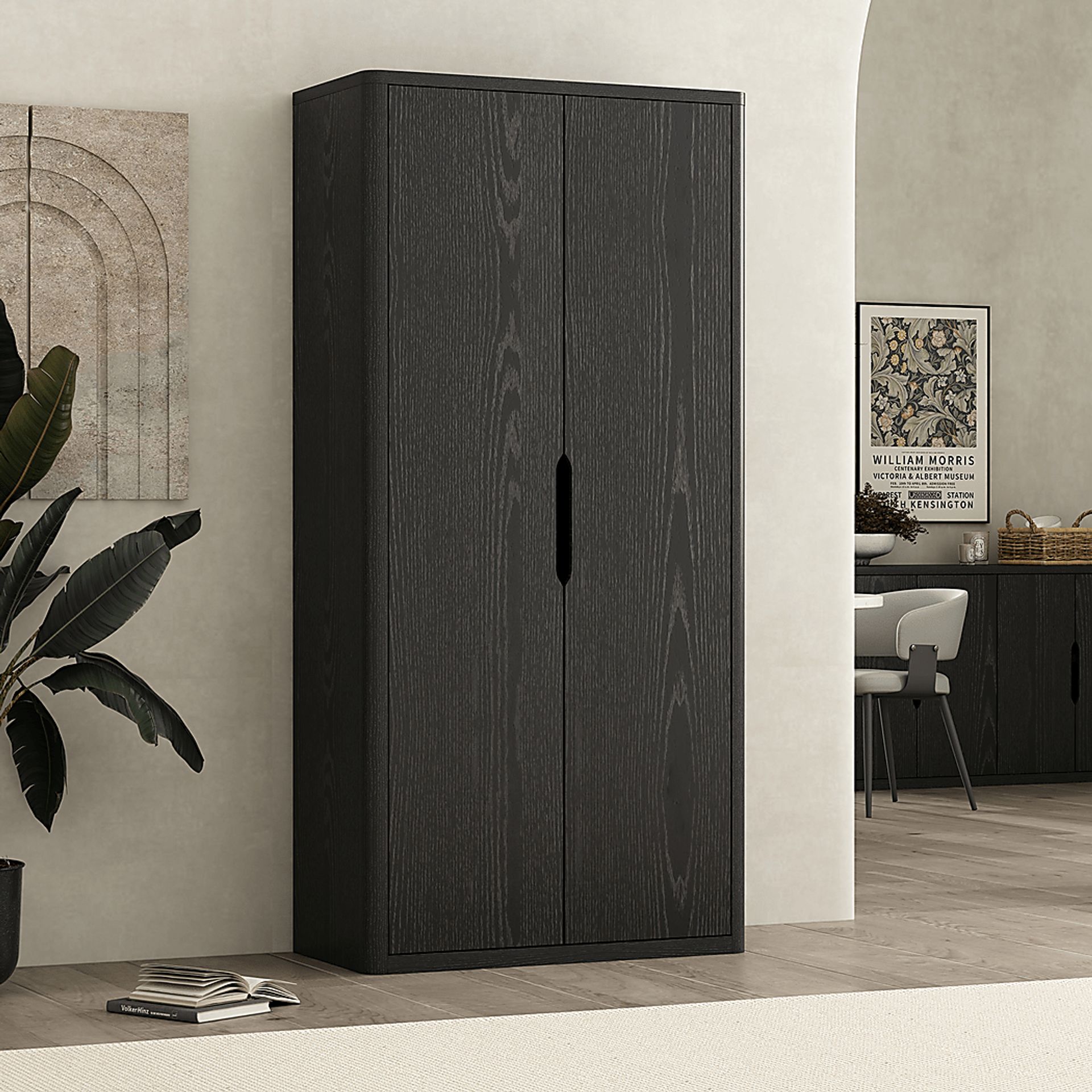 Shadebooks II Black Storage Cabinet - Image 2