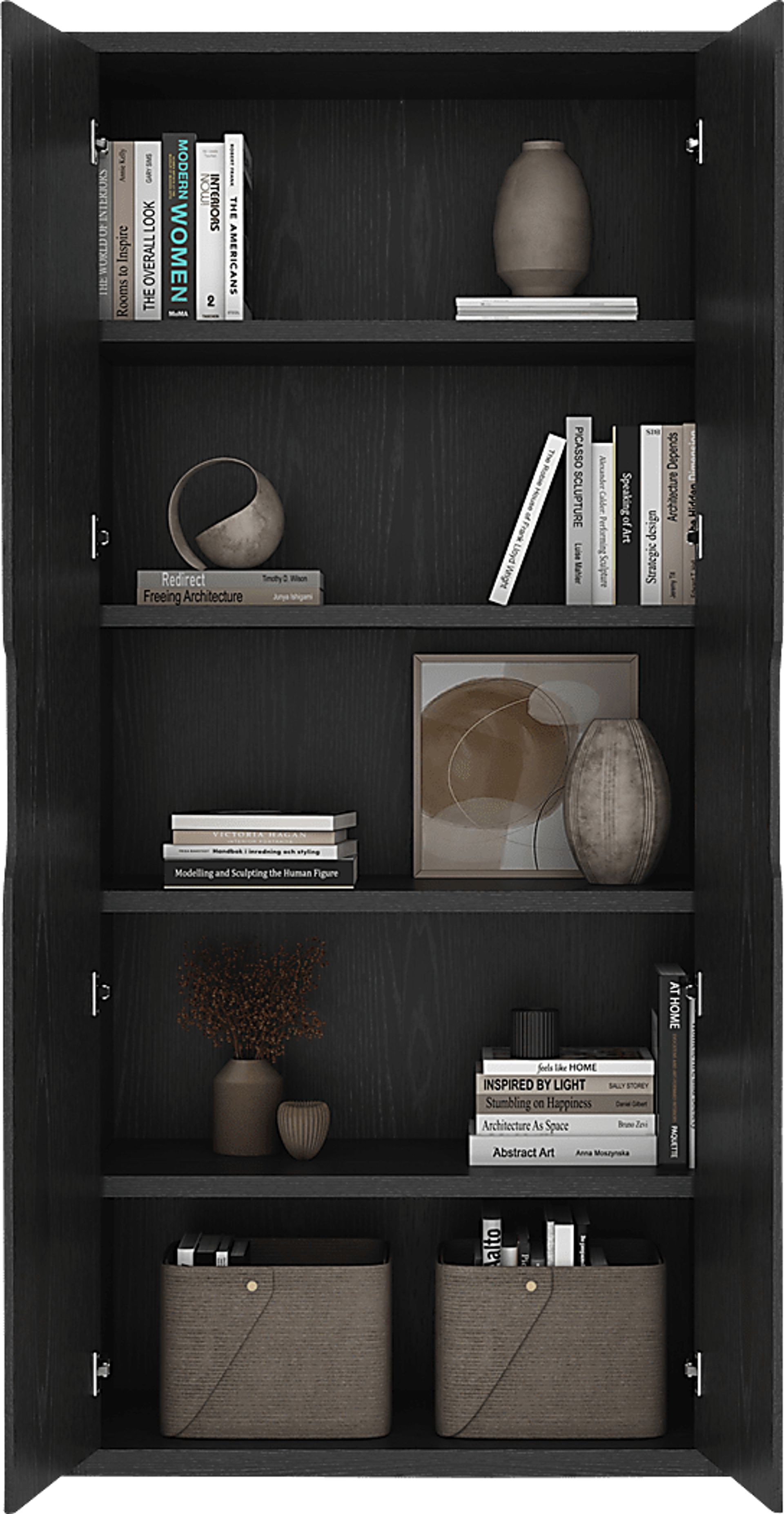 Shadebooks II Black Storage Cabinet - Image 5
