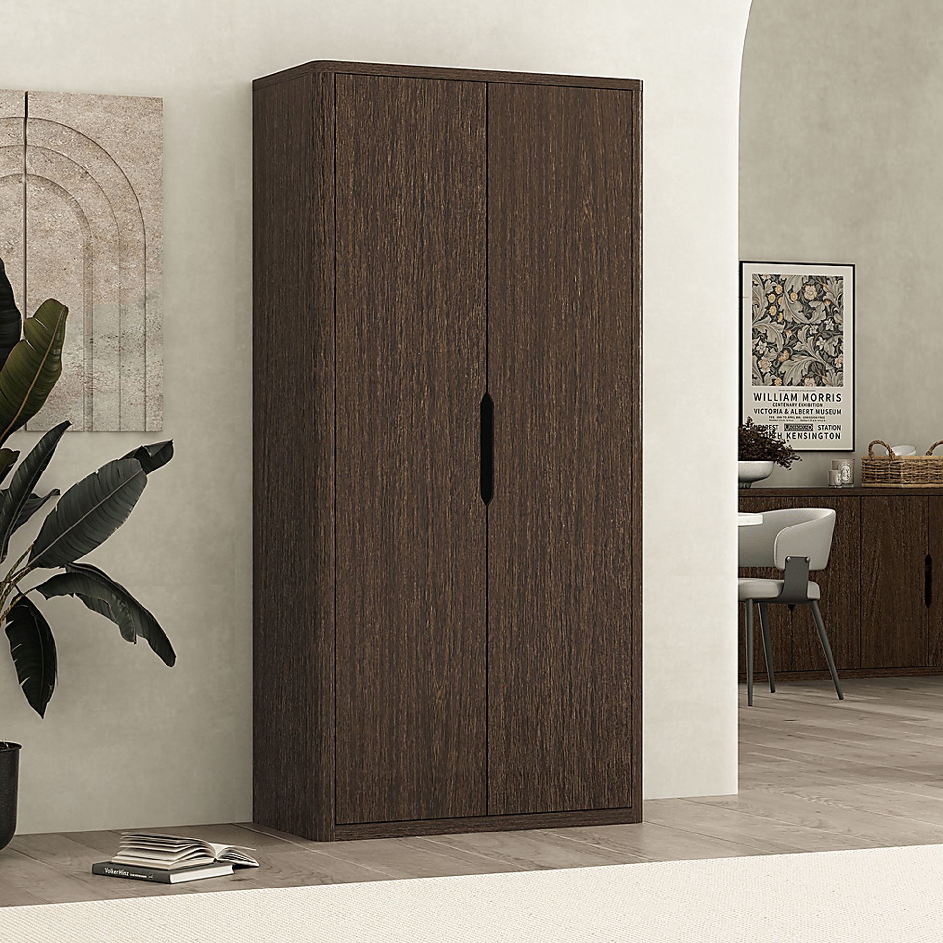 Shadebooks II Brown Storage Cabinet - Image 2