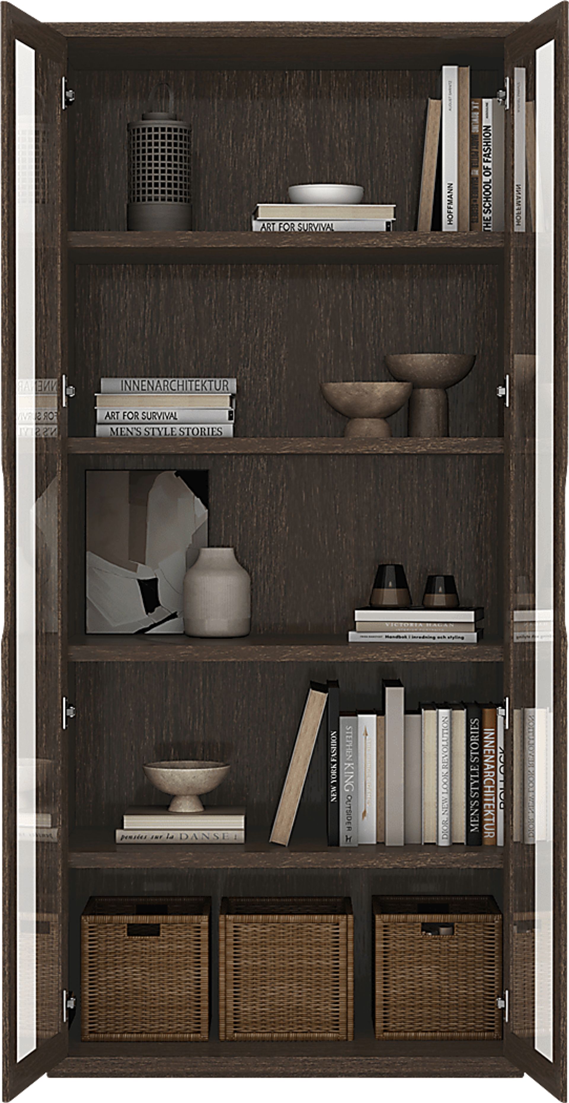 Shadebooks III Brown Accent Cabinet - Image 9