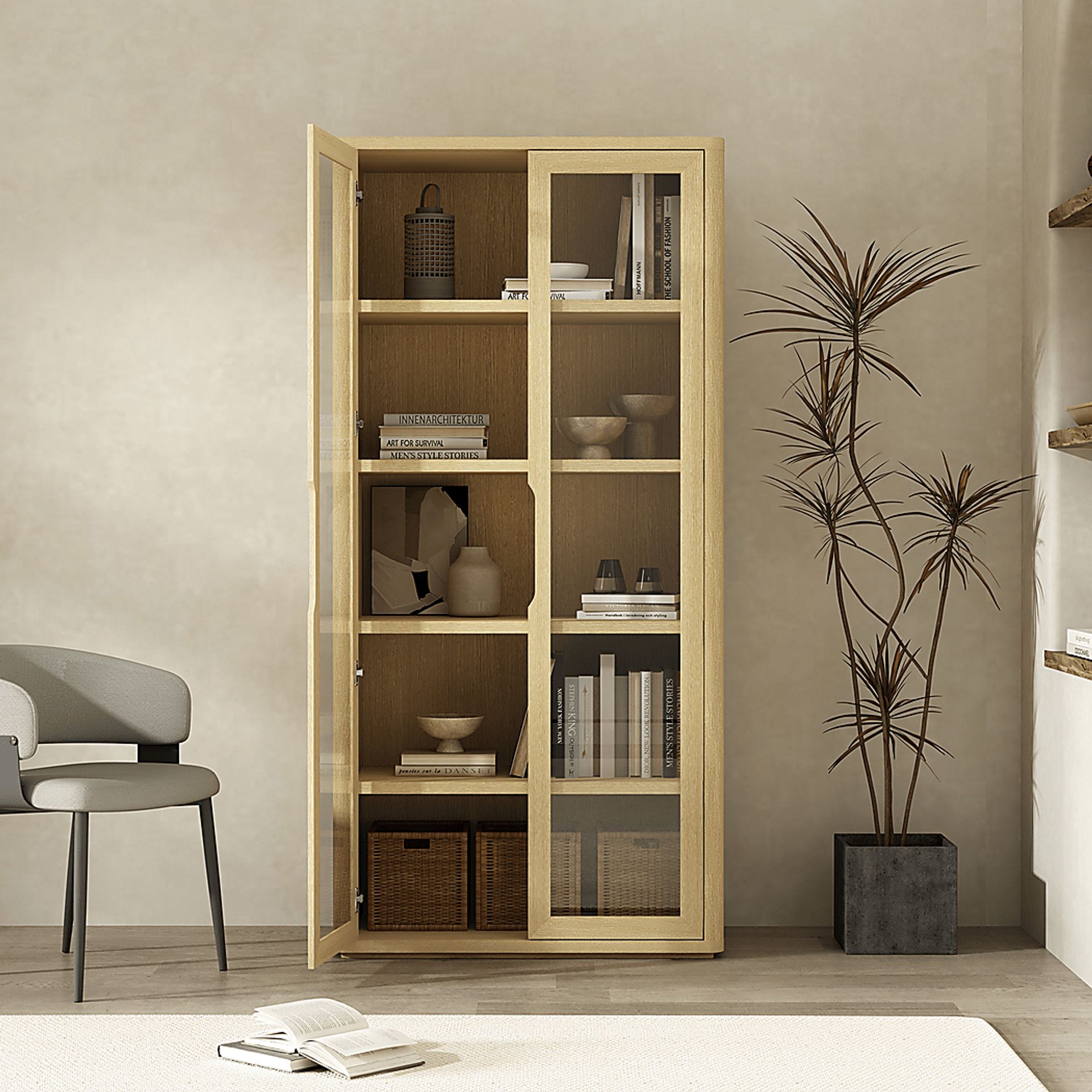 Shadebooks III Natural Accent Cabinet - Image 2