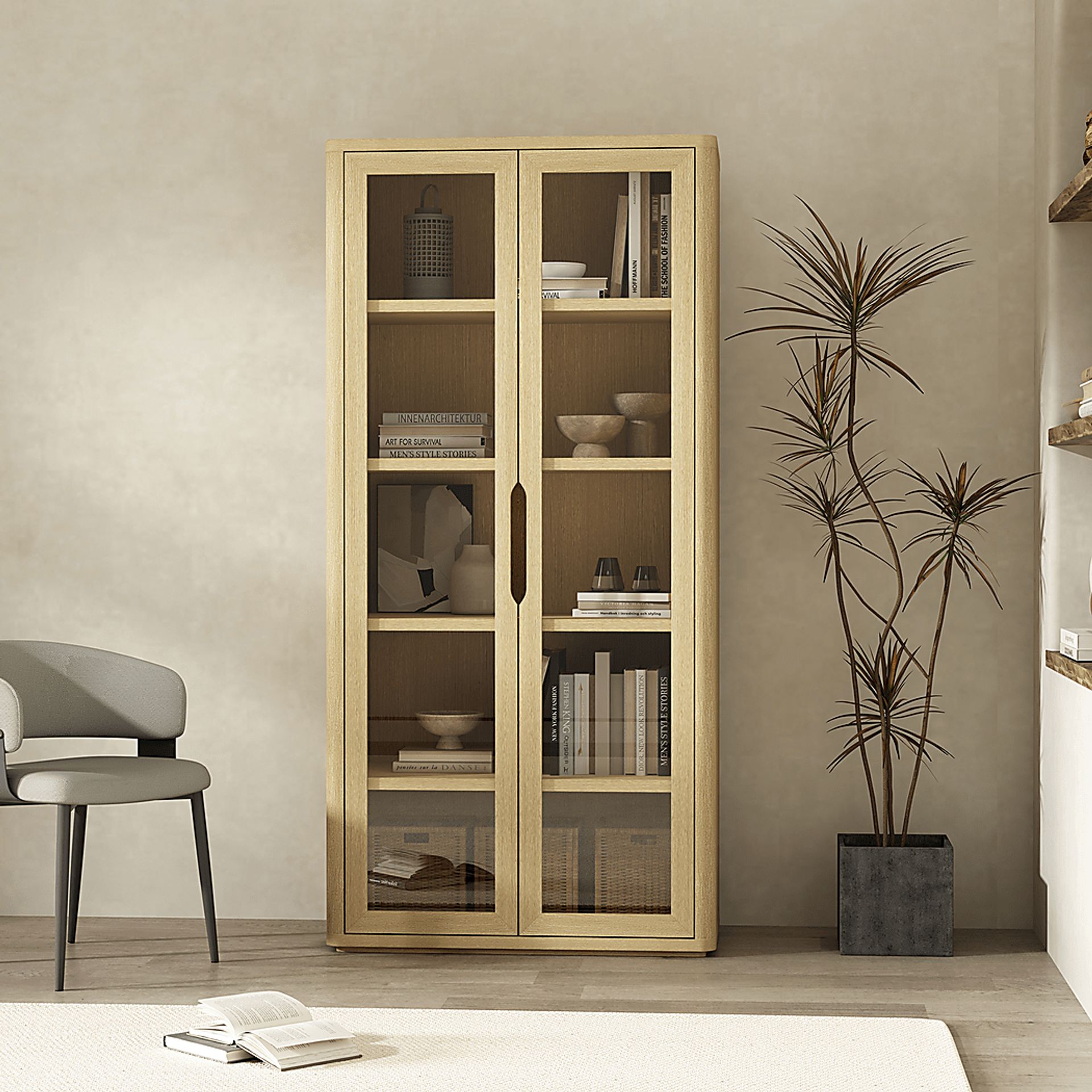 Shadebooks III Natural Accent Cabinet - Image 3