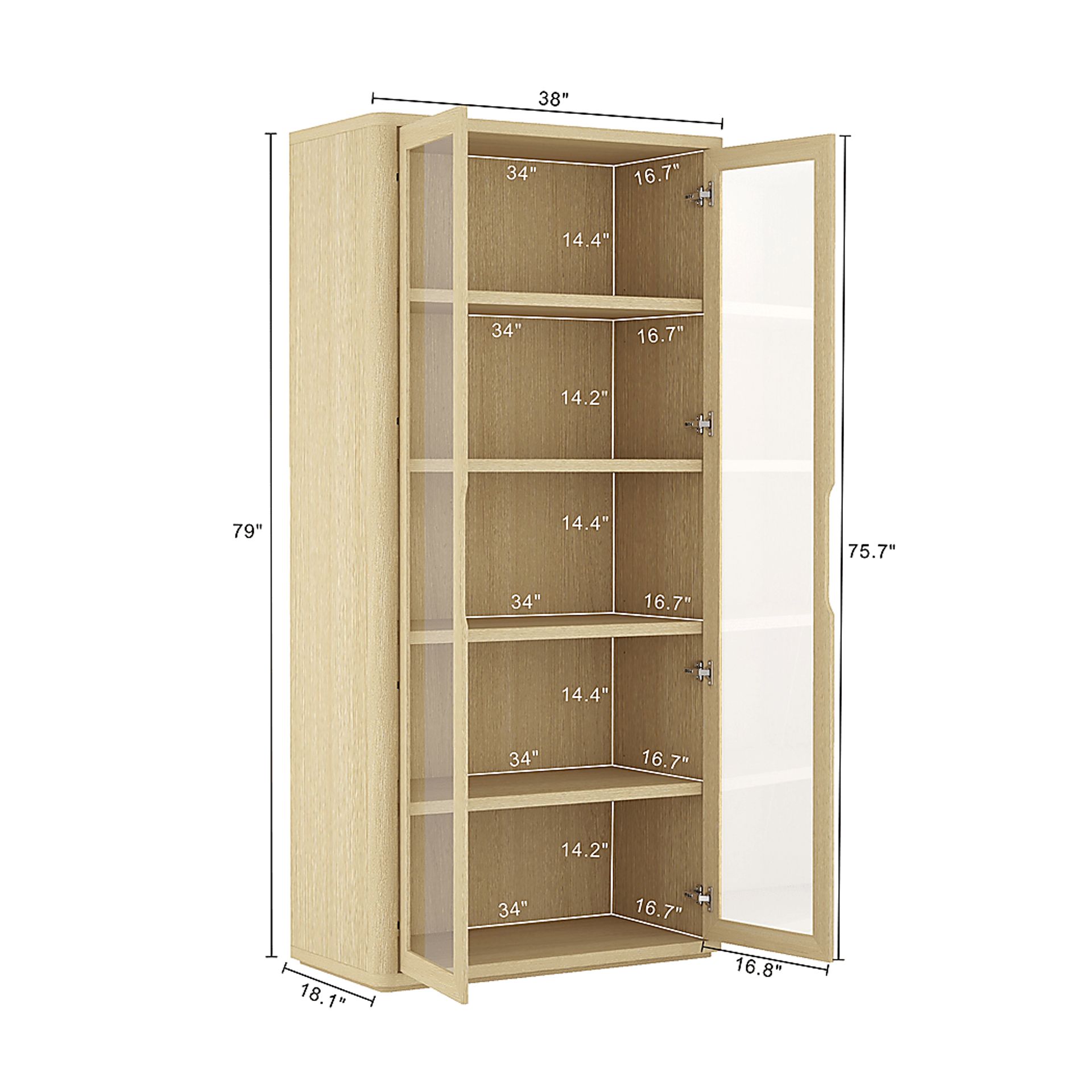 Shadebooks III Natural Accent Cabinet - Image 7