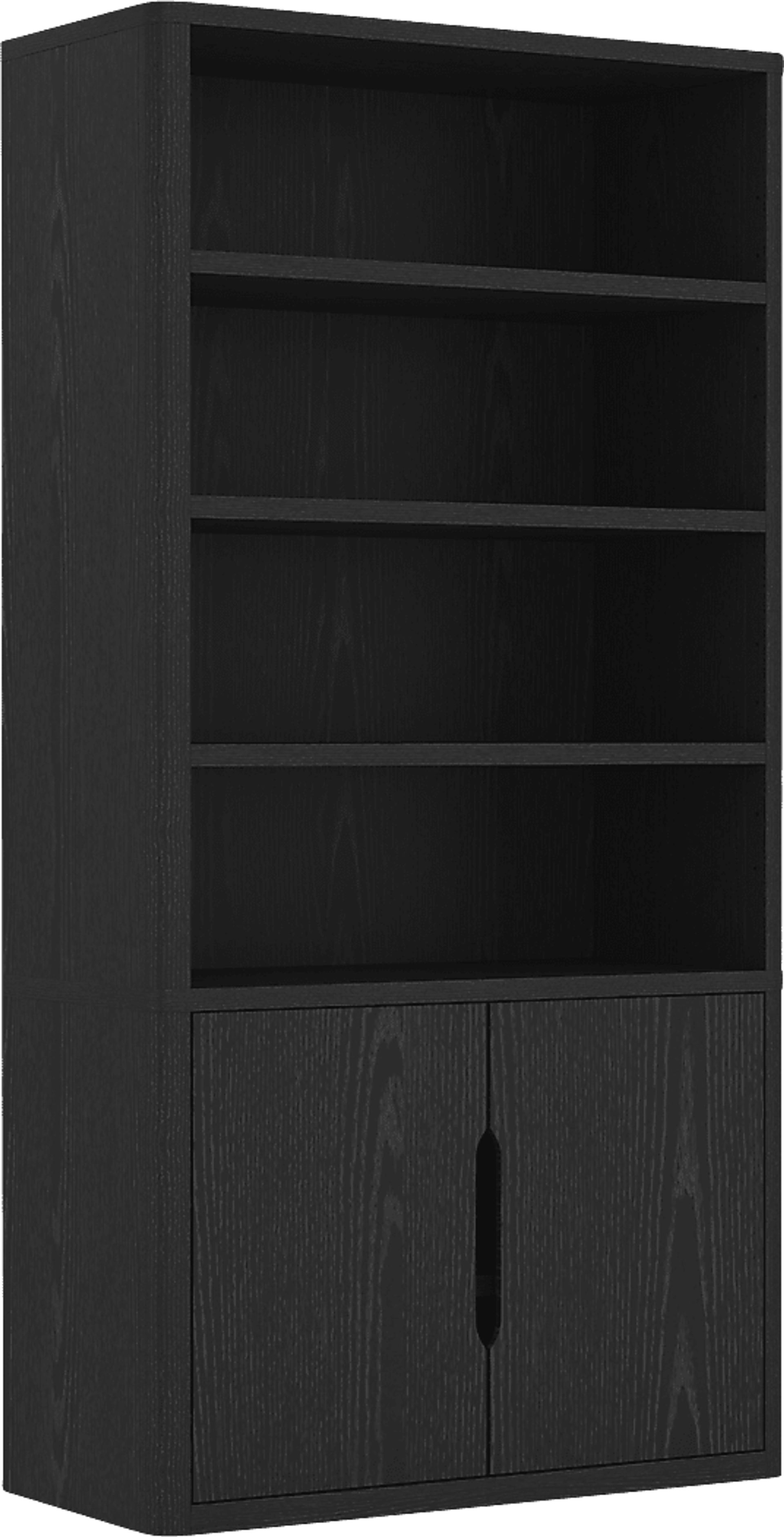 Shadebooks IV Black Bookcase - Image 4