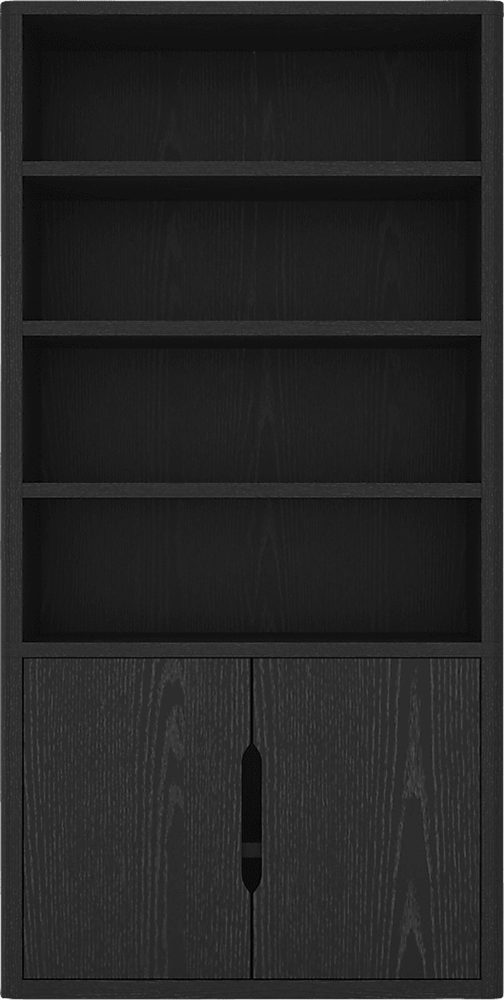Shadebooks IV Black Bookcase - Image 1