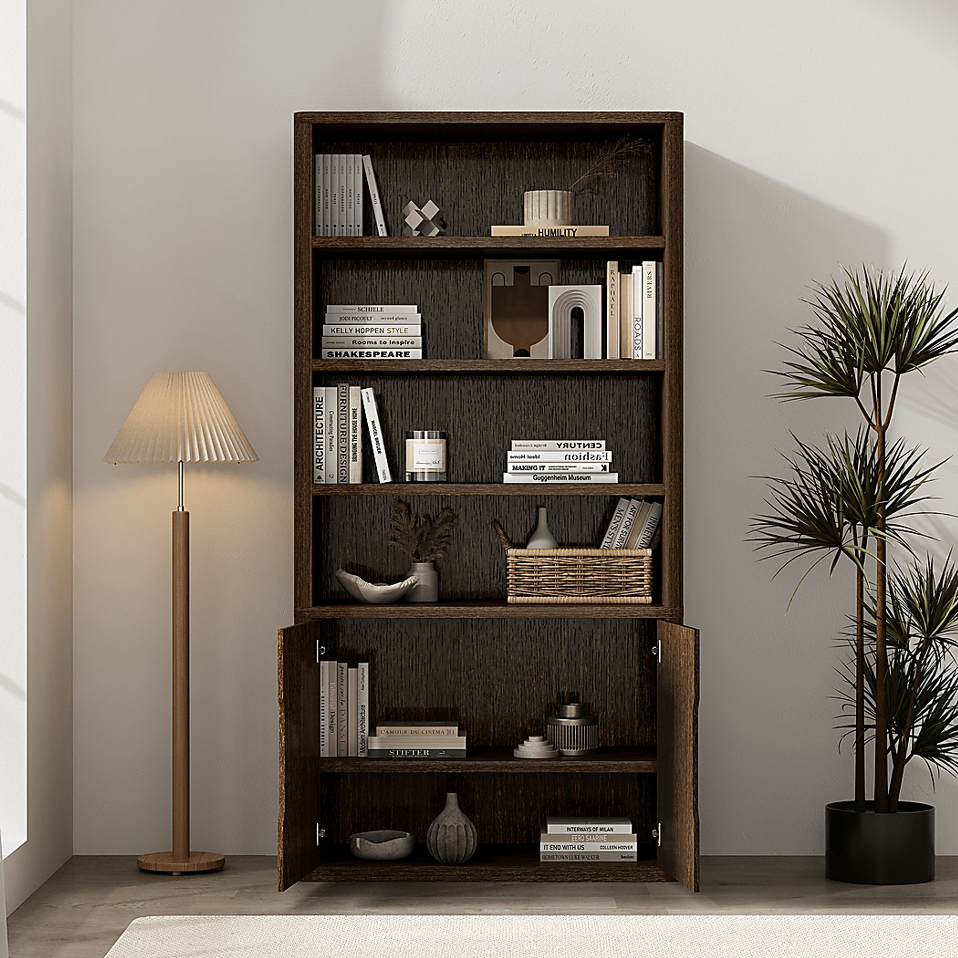 Shadebooks IV Brown Bookcase - Image 3