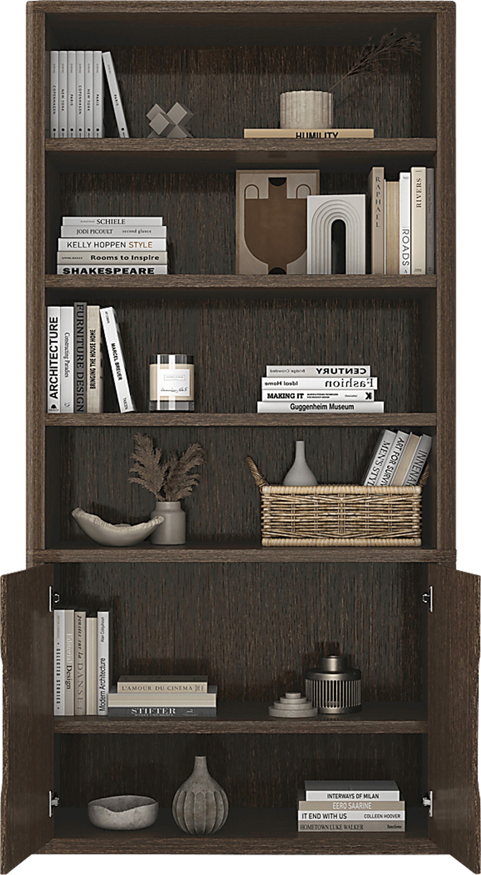 Shadebooks IV Brown Bookcase - Image 7