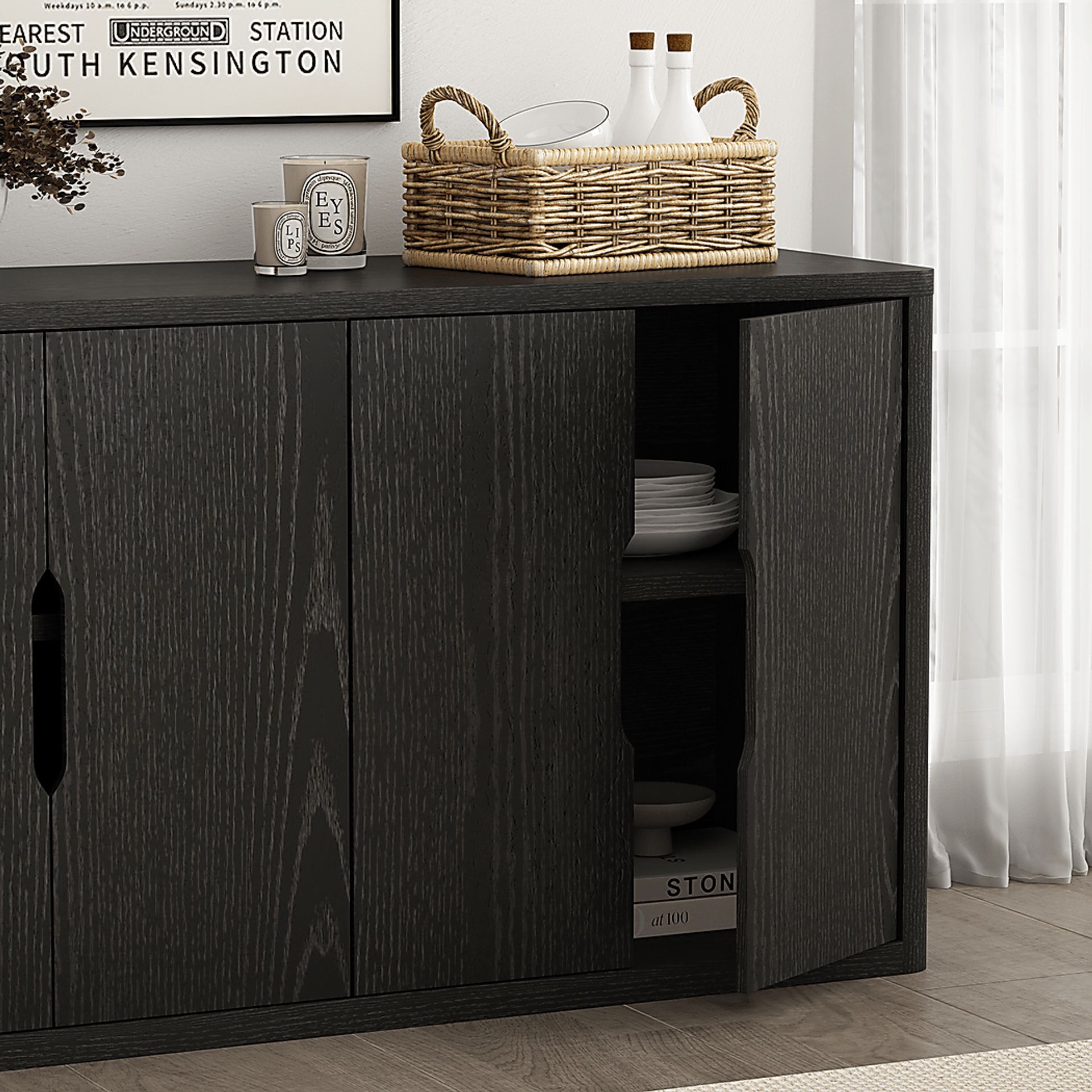 Shadebooks V Black Sideboard - Image 5