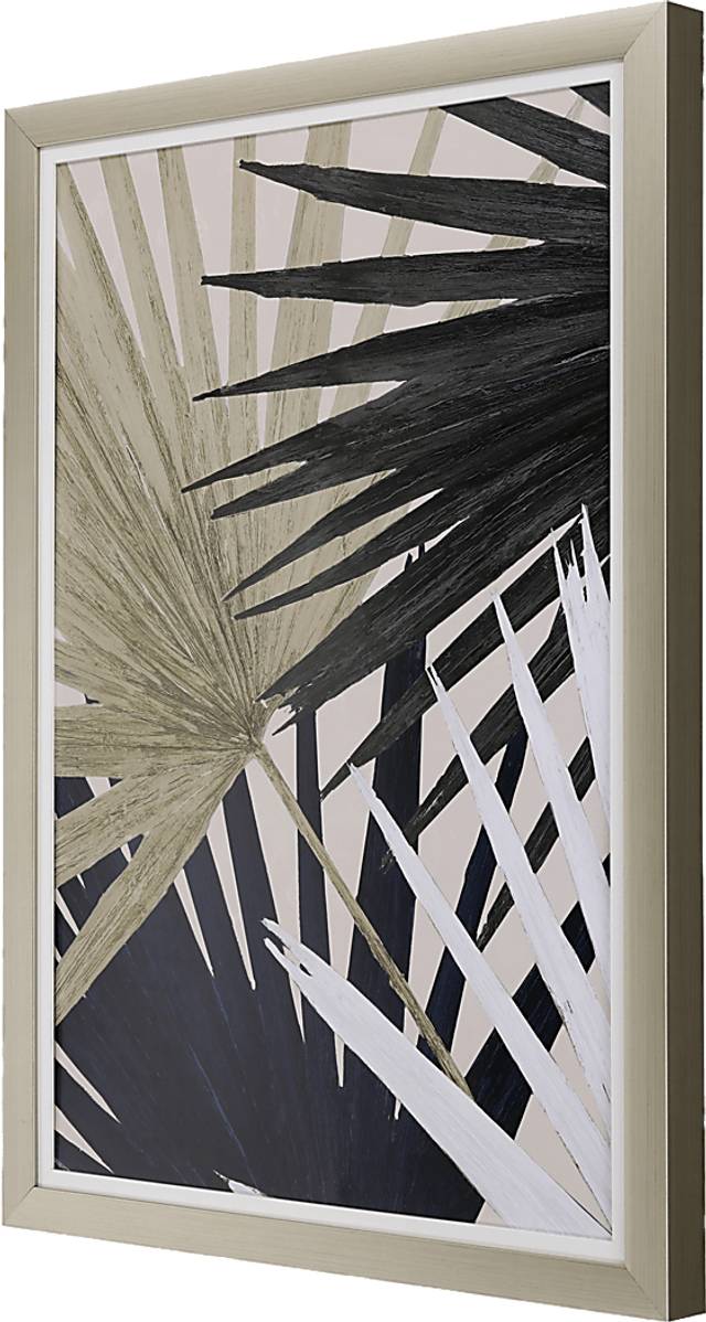 Shaded Palms Blue Framed Artwork - Thumbnail - Image 3