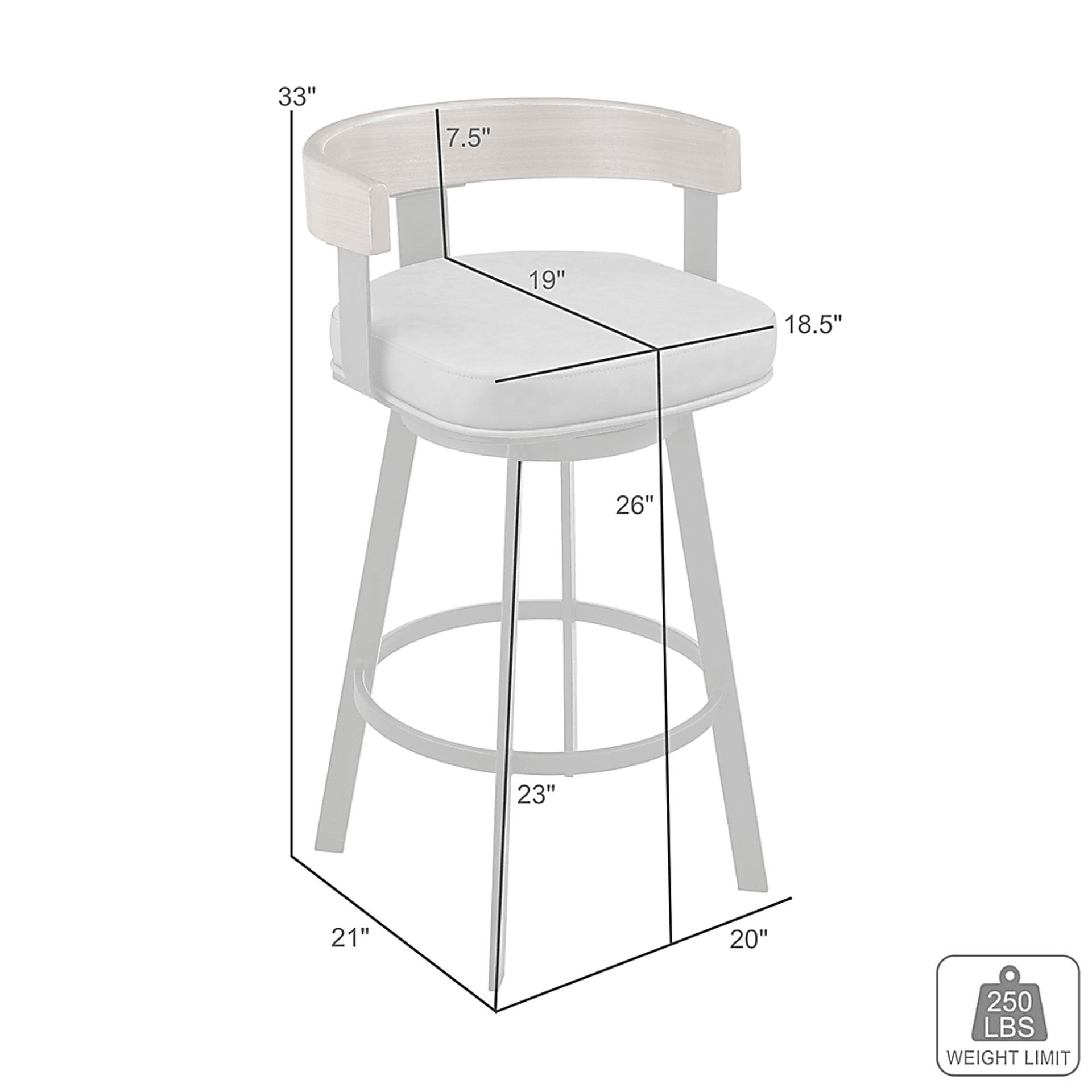 Shadefly I Black Counter Height Stool - Image 8