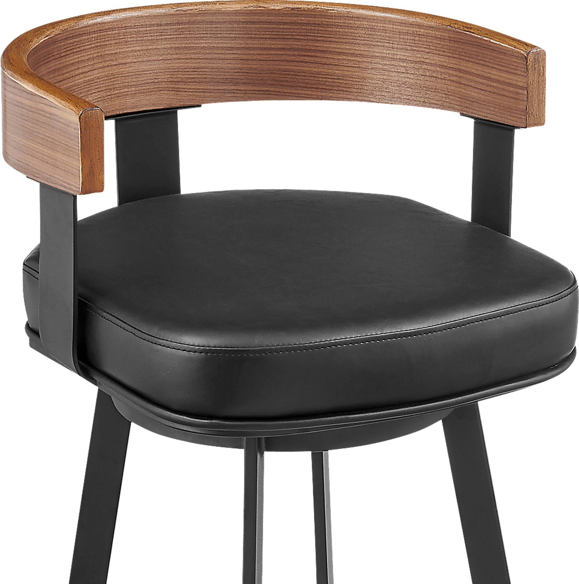 Shadefly II Black and Brown Barstool - Image 4