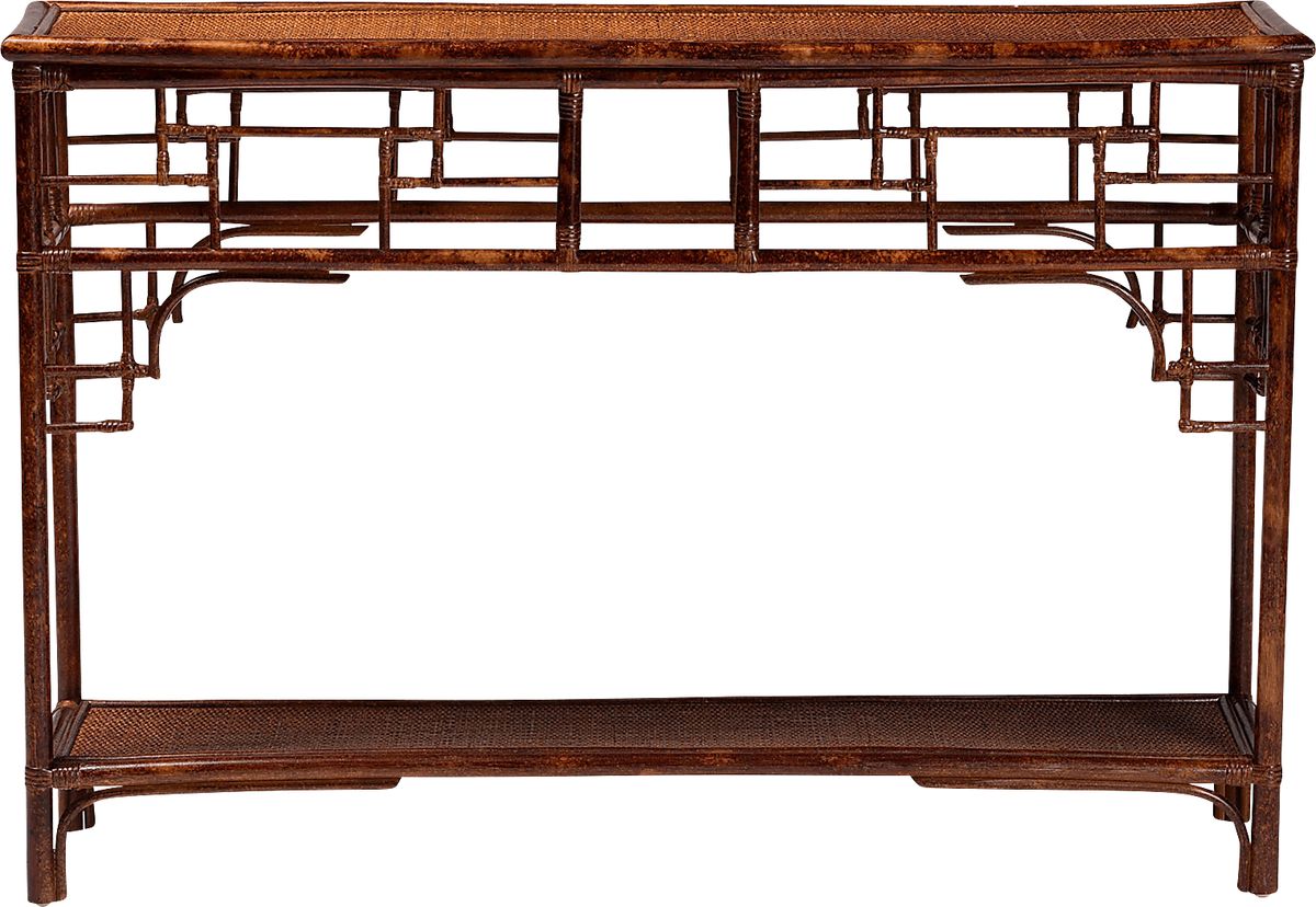 Shadehat Brown Dark Wood Console Table | Rooms to Go