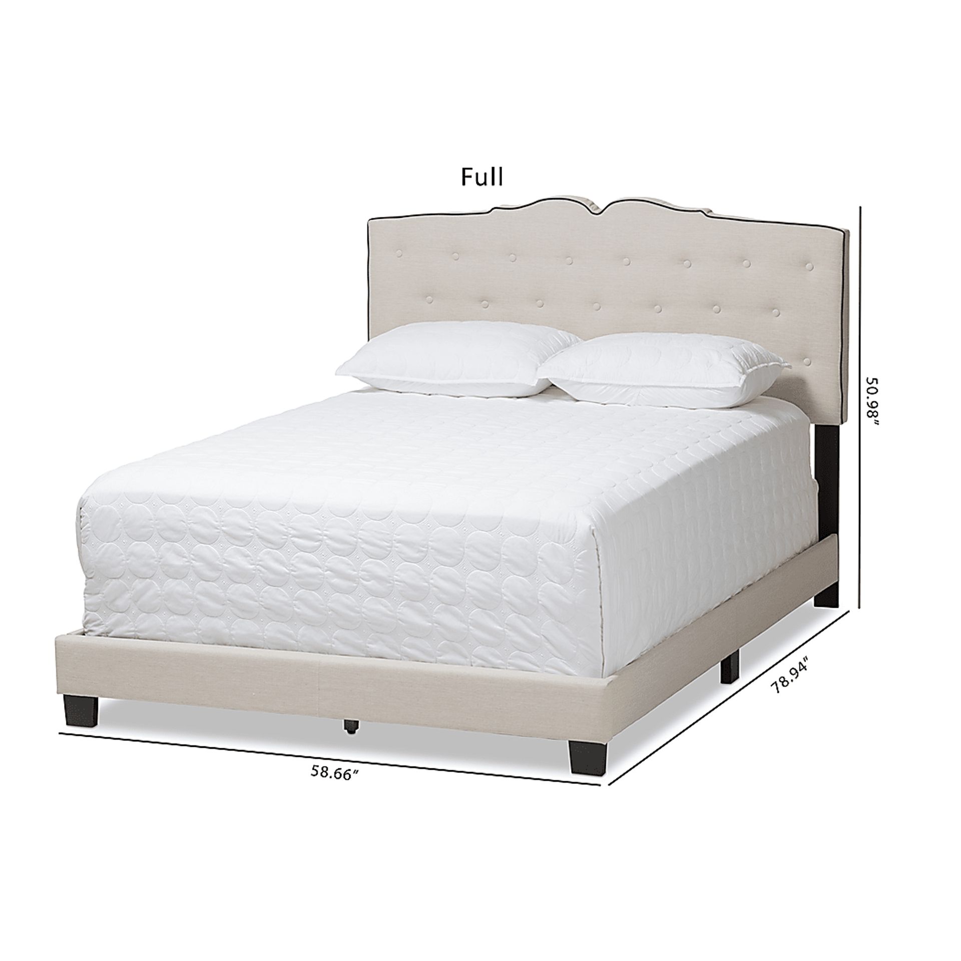 Shadephone Beige Full Bed - Image 8