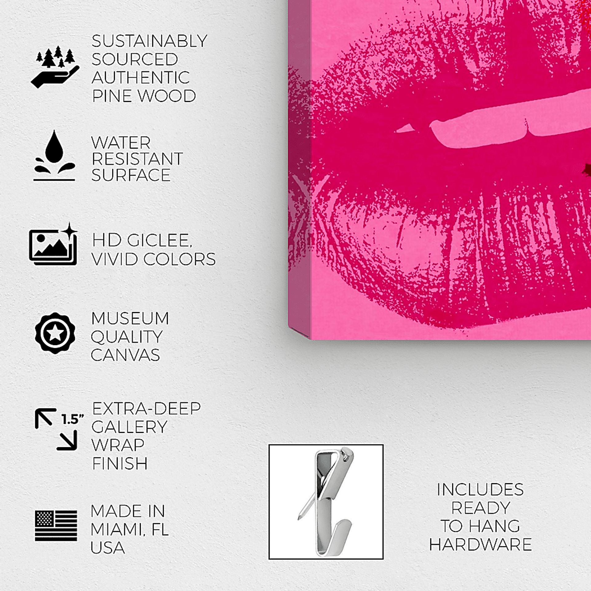 Shades Of Glam Pink Artwork - Image 3