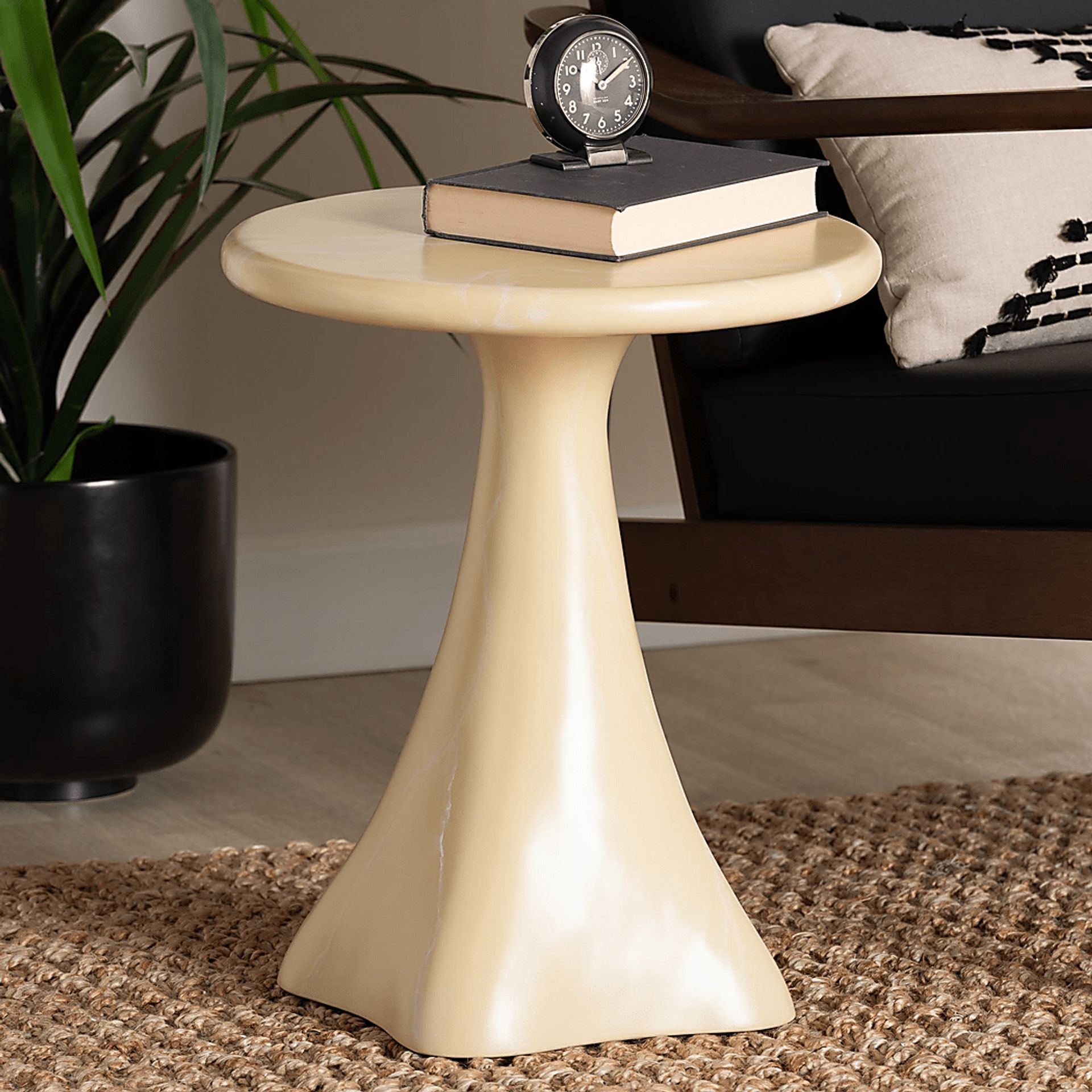 Shadetube Cream End Table - Image 2