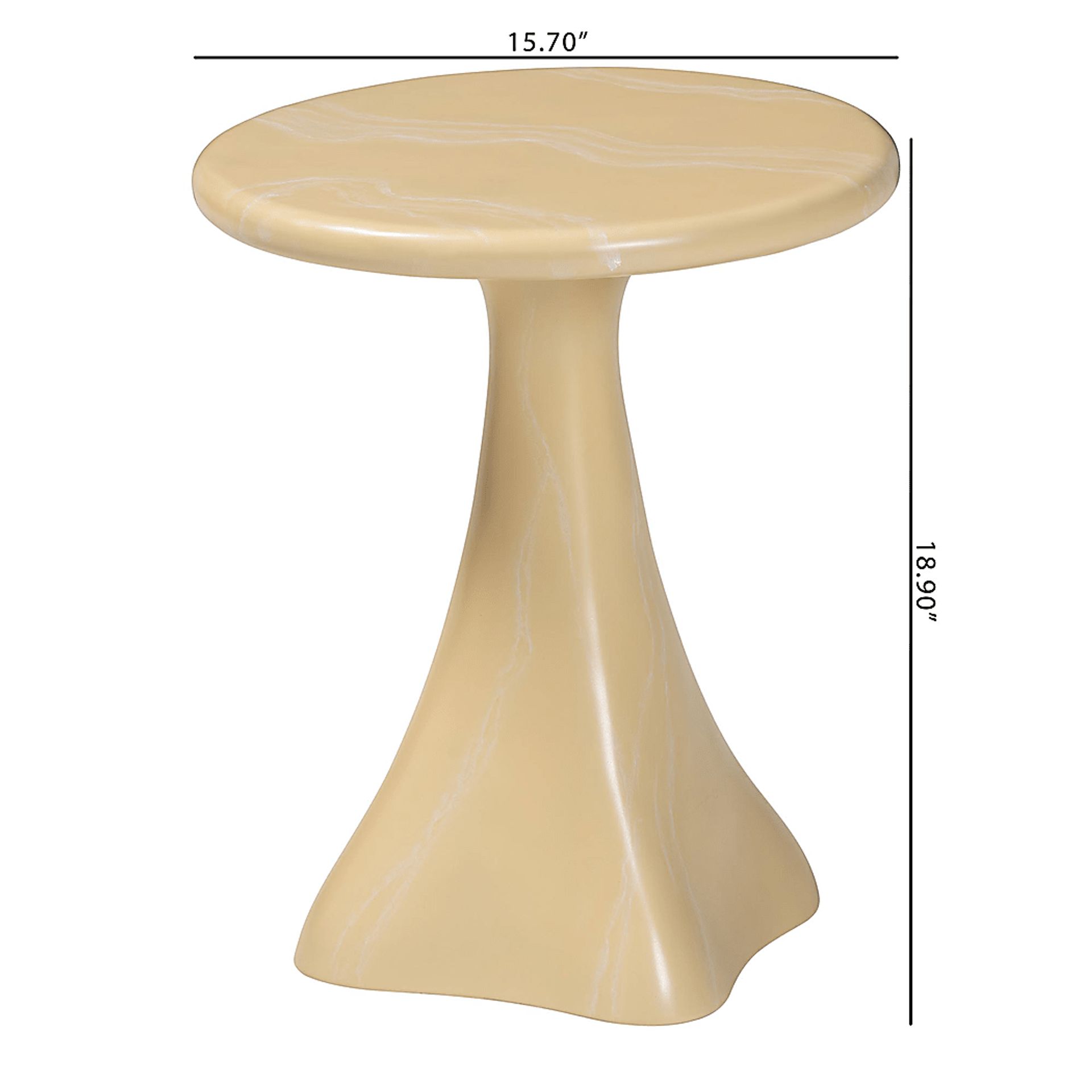 Shadetube Cream End Table - Image 4