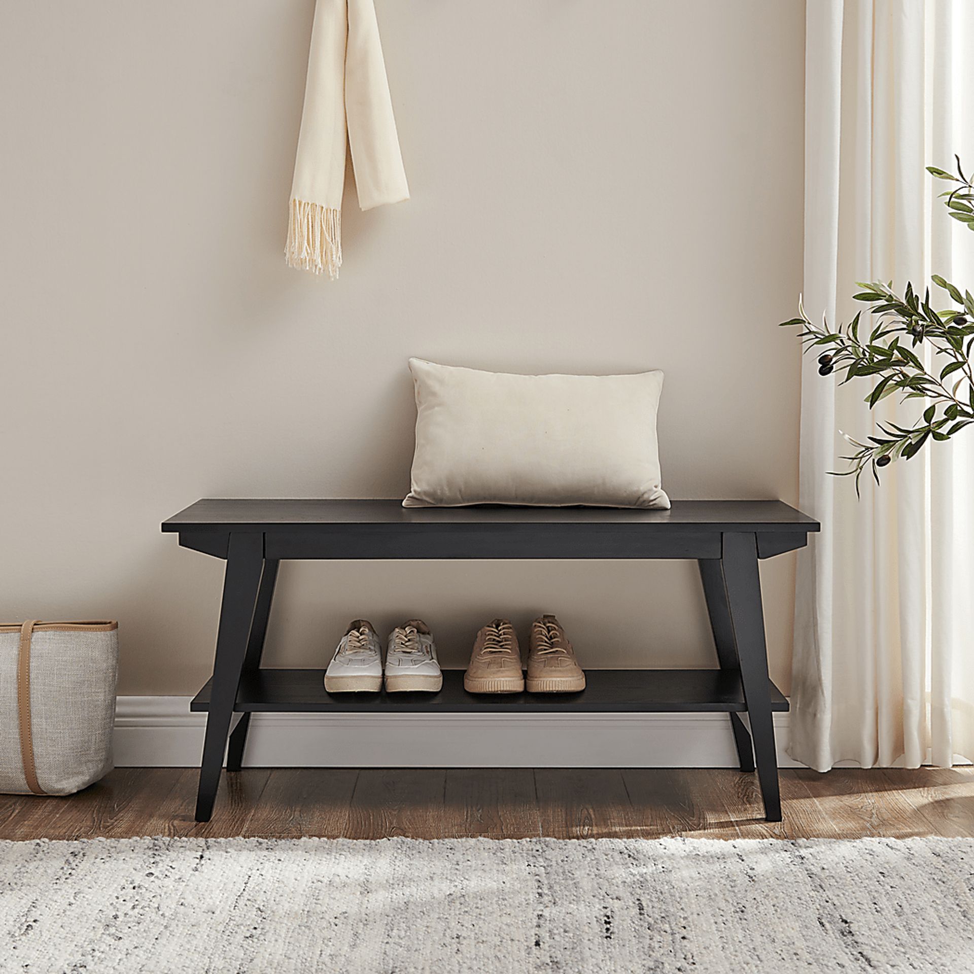 Shadeway Black Dining Bench - Image 5