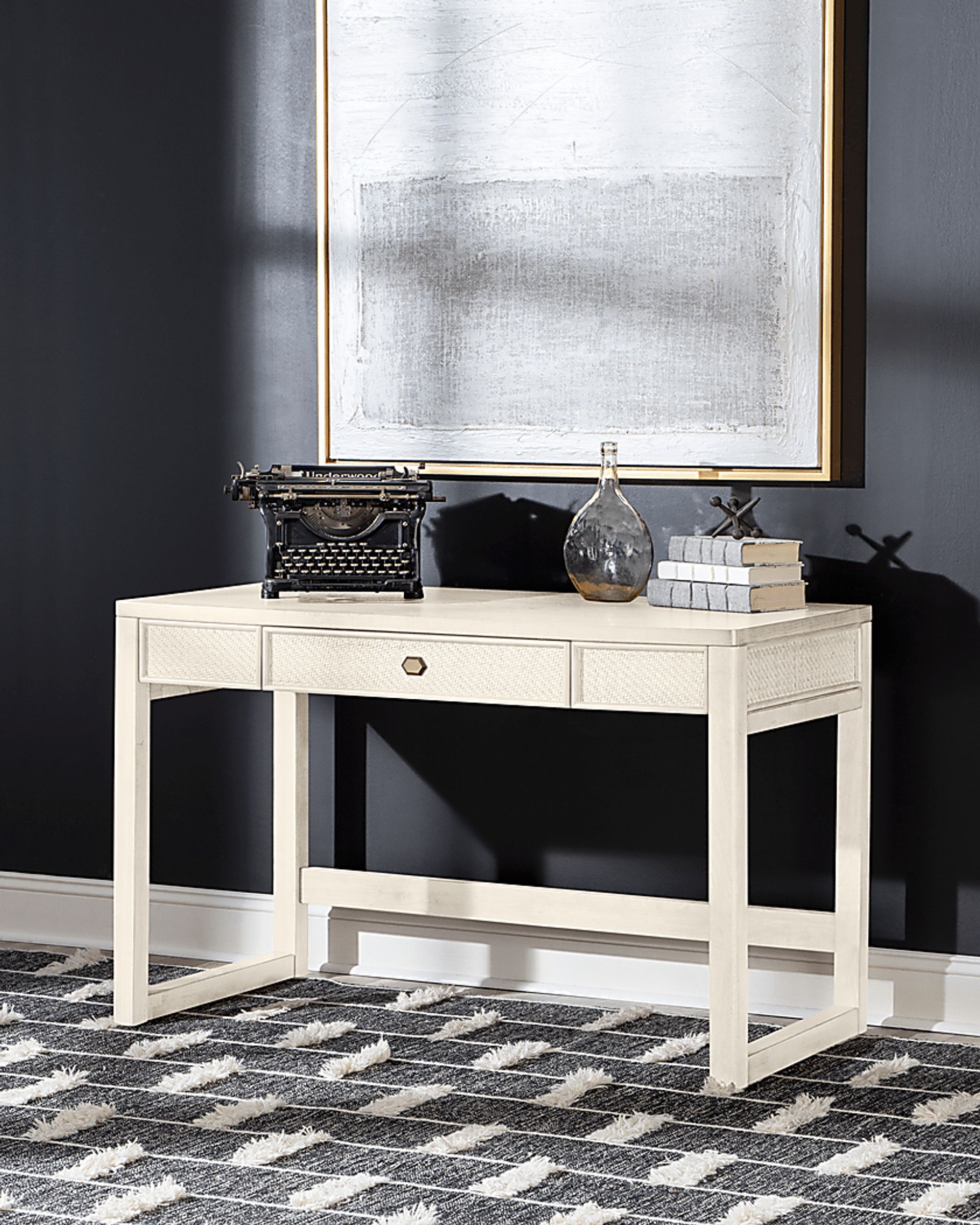 Shadewood White Desk - Image 2