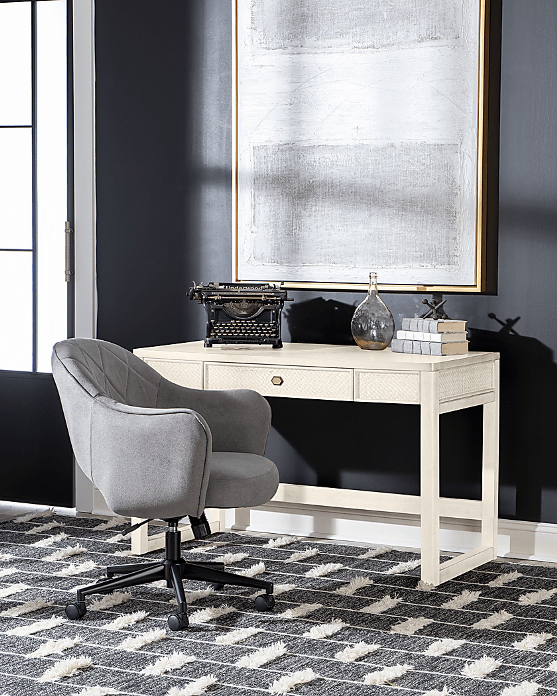 Shadewood White Desk - Image 7