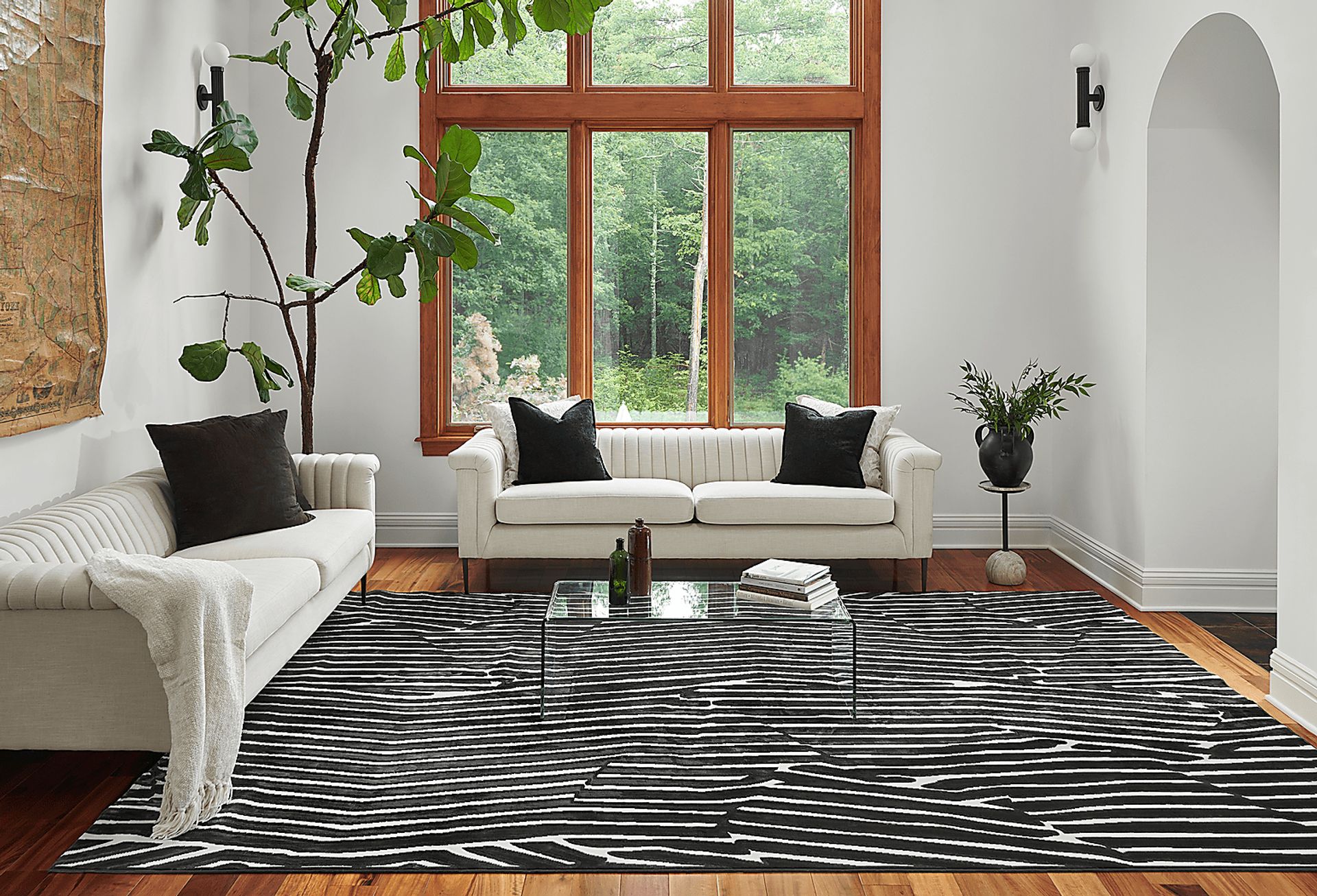 Shadow Black 3'11 x 5'7 Rug - Image 2
